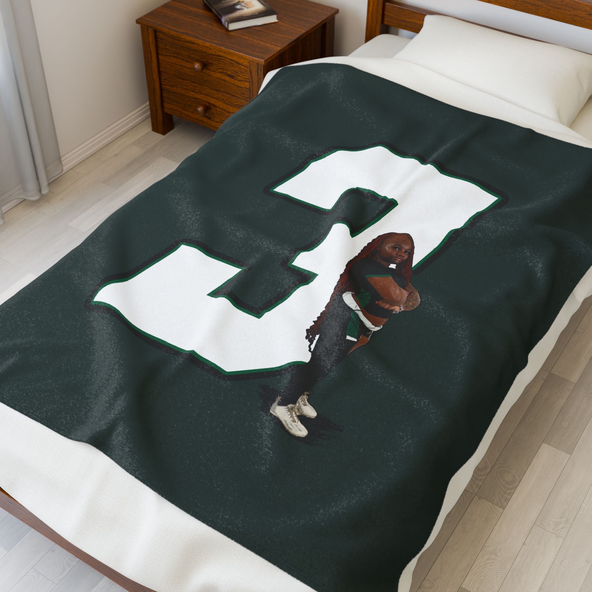 Maiya George Velveteen Plush Blanket
