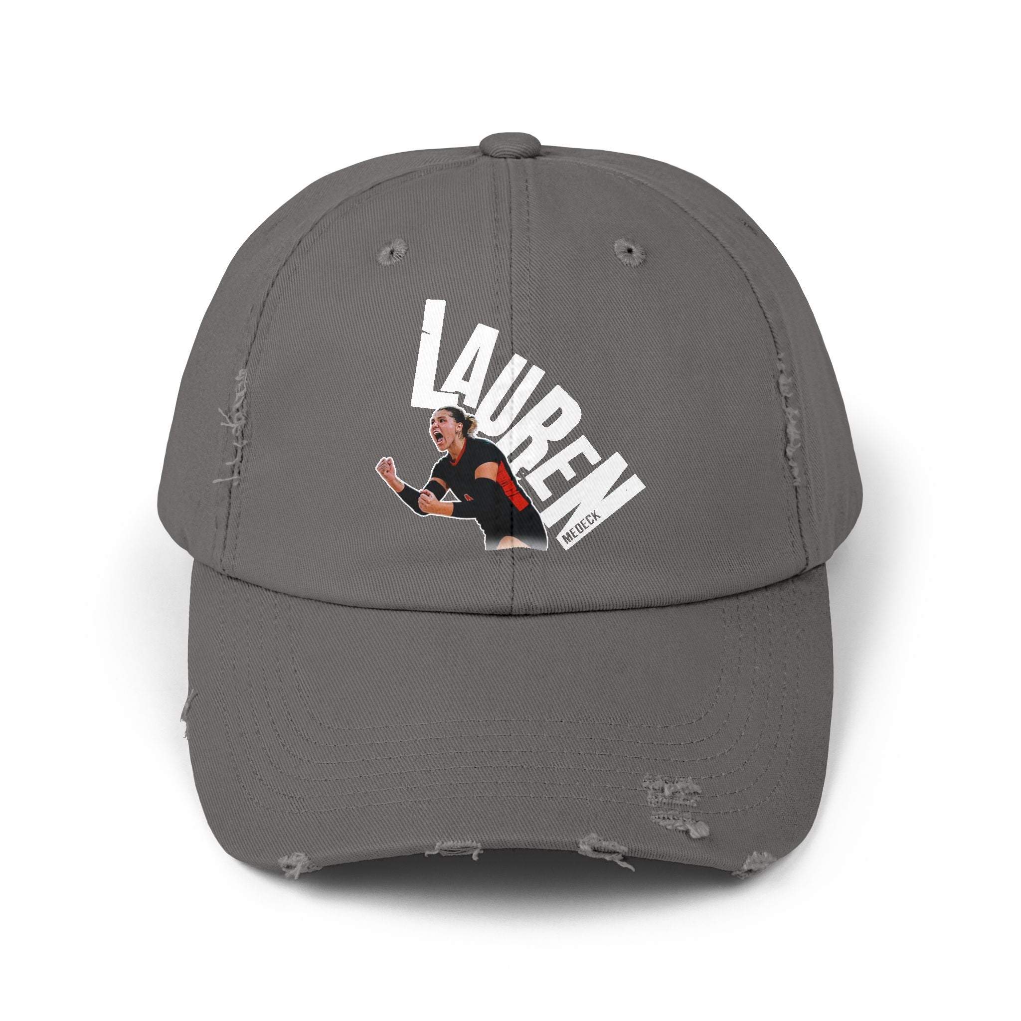 Lauren Medeck Distressed Dad Cap