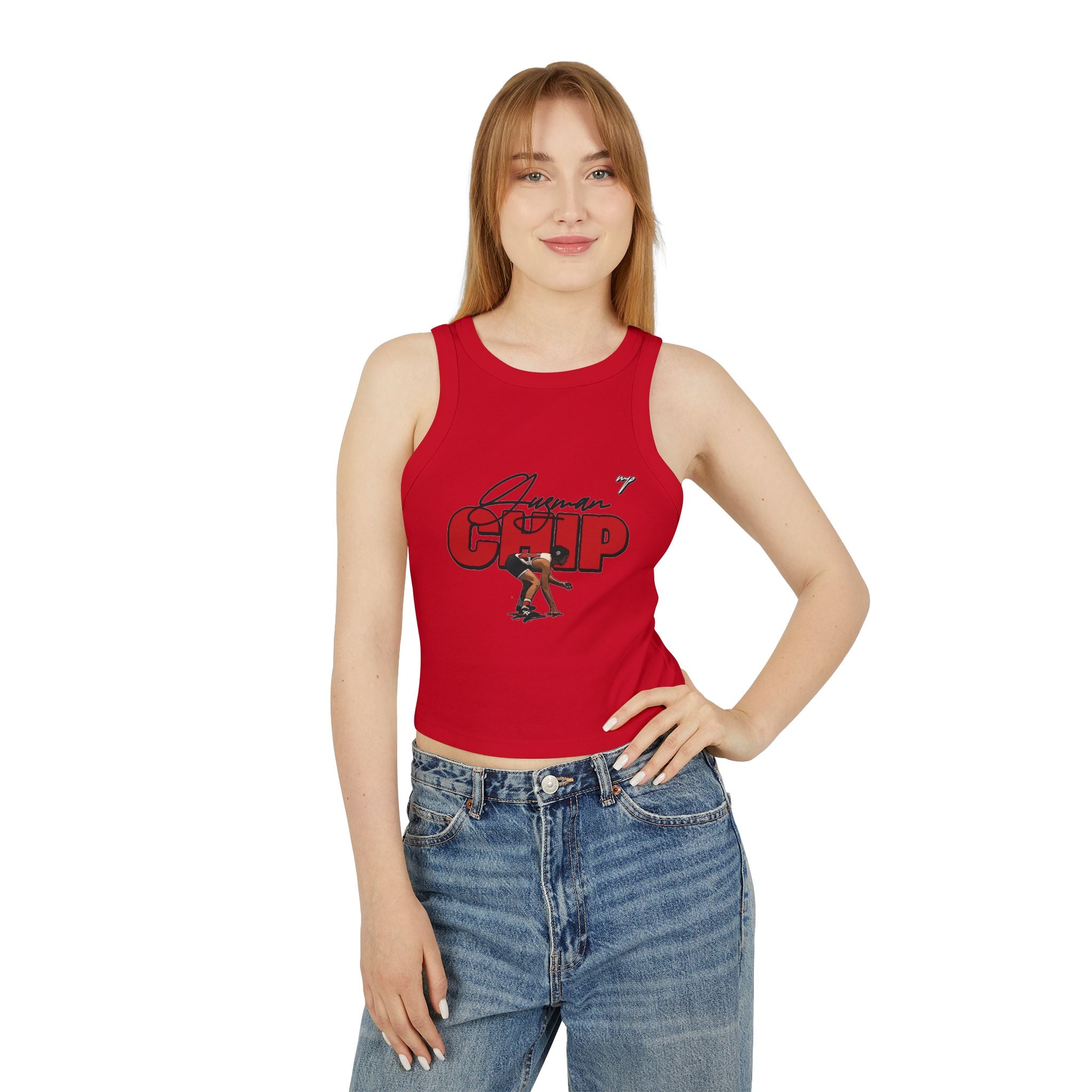 Chip Guzman Women's Micro Rib Racer Tank Top