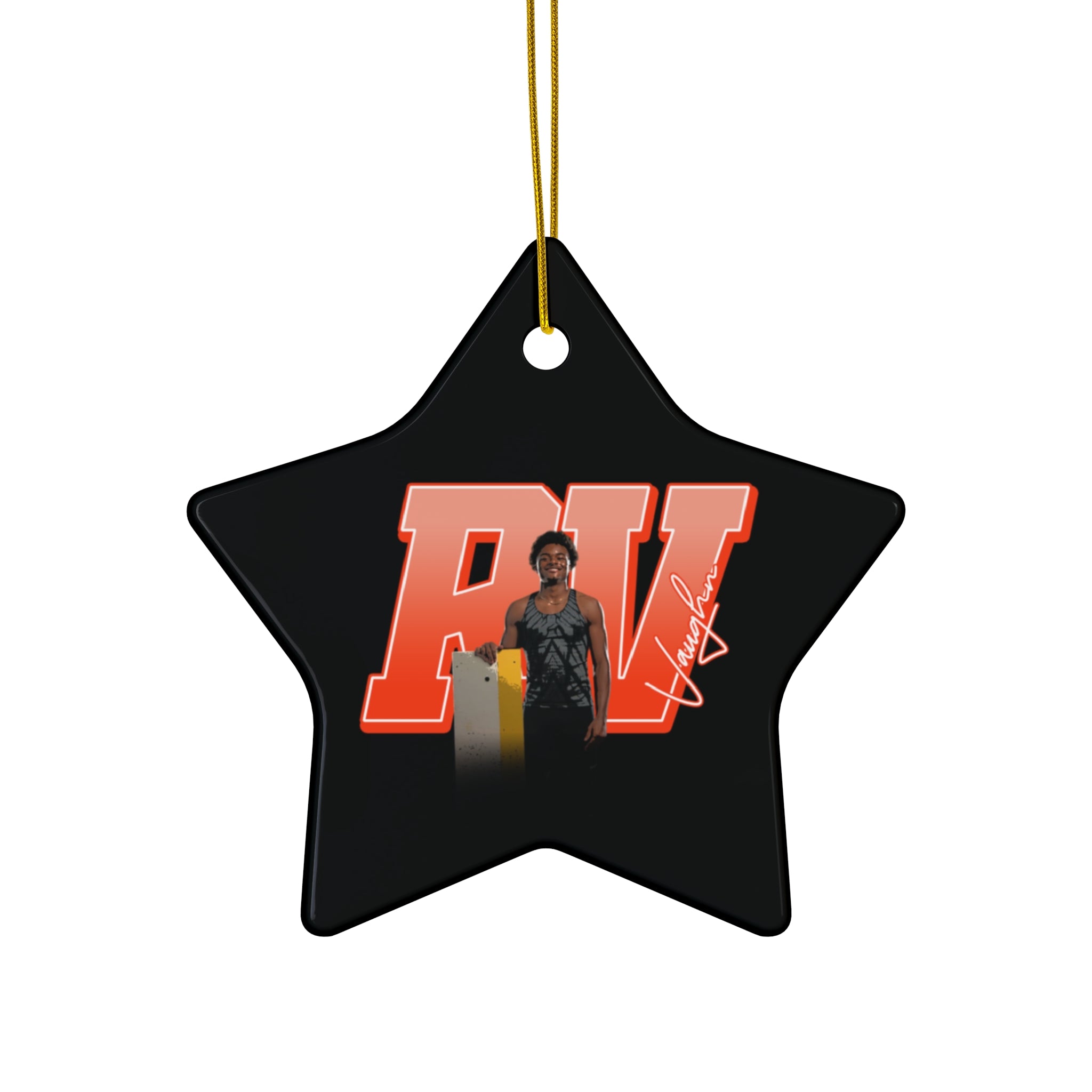 Robert Vaughn Ceramic Ornament