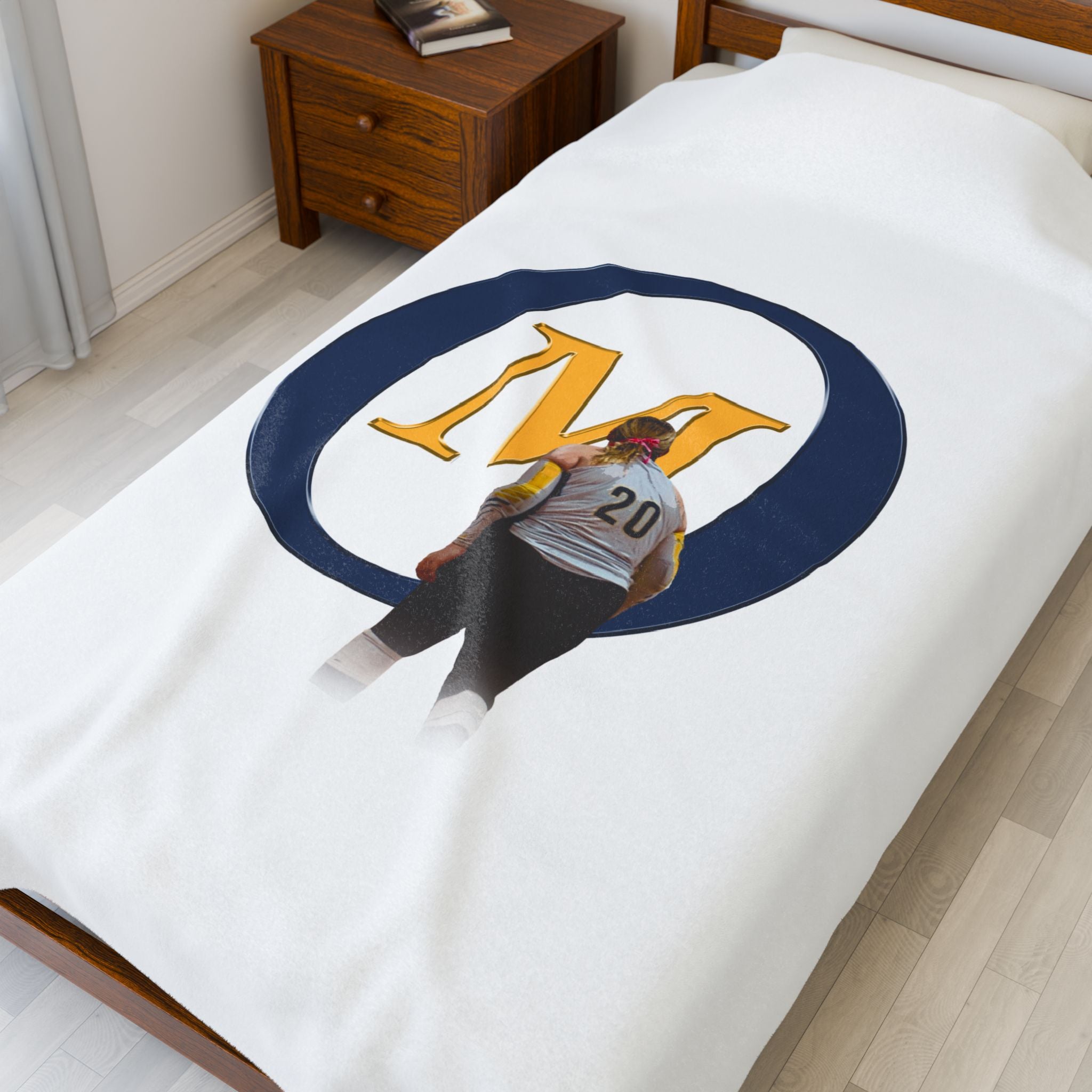Olivia Mccollum Velveteen Plush Blanket