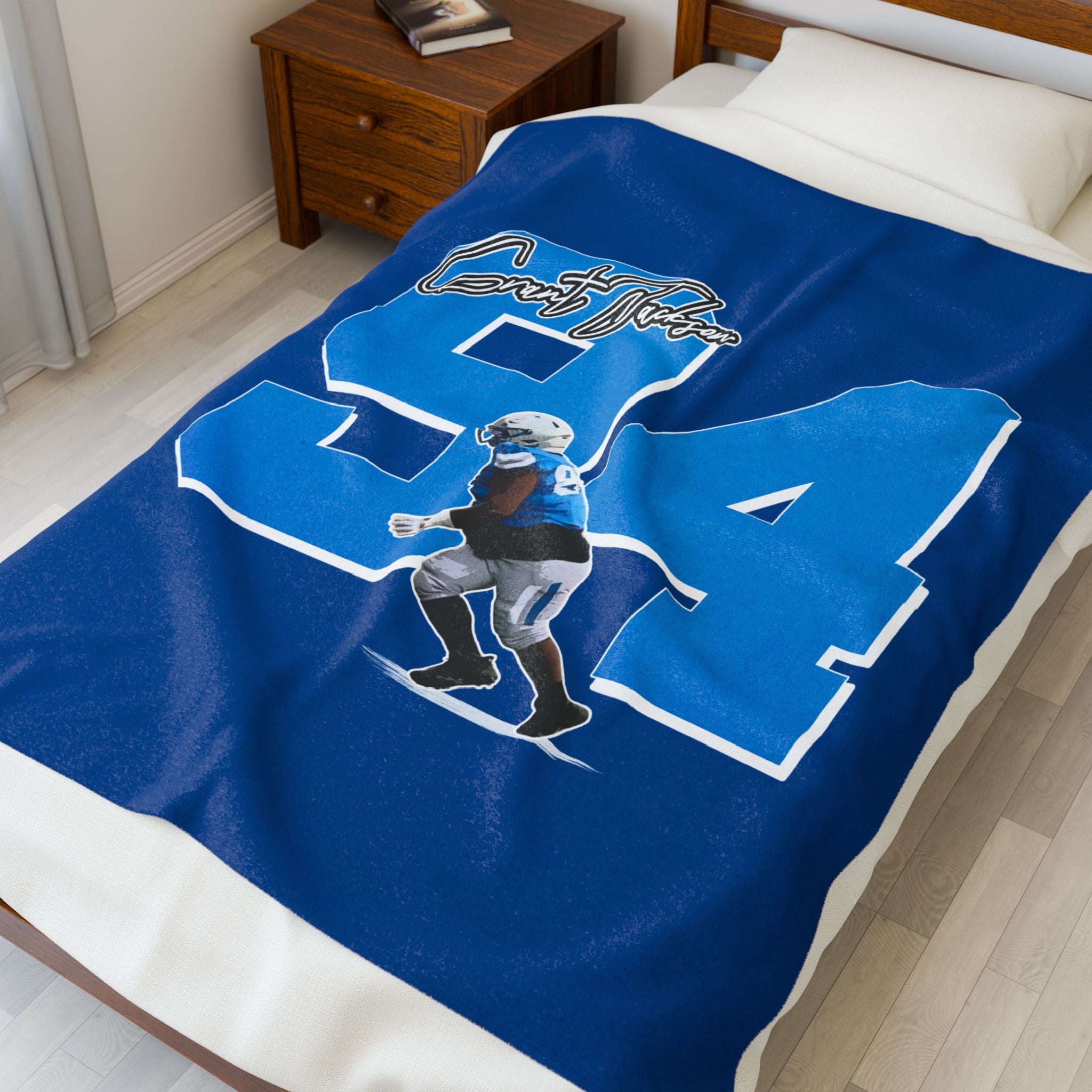 Grant Jackson Velveteen Plush Blanket