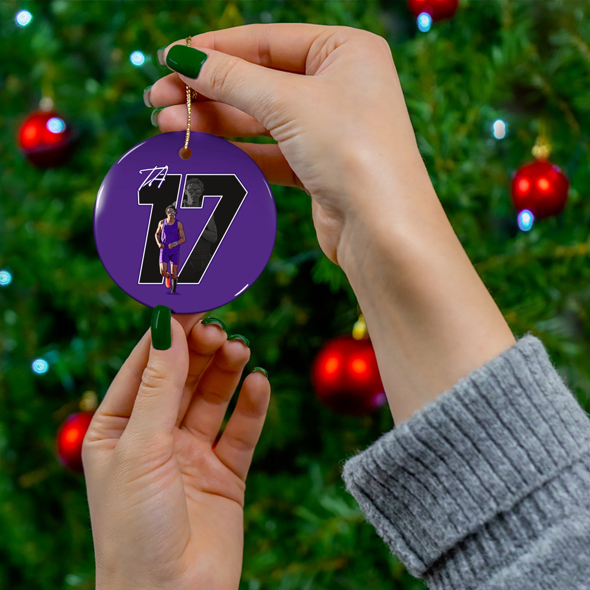 Tyler Adams Ceramic Ornament