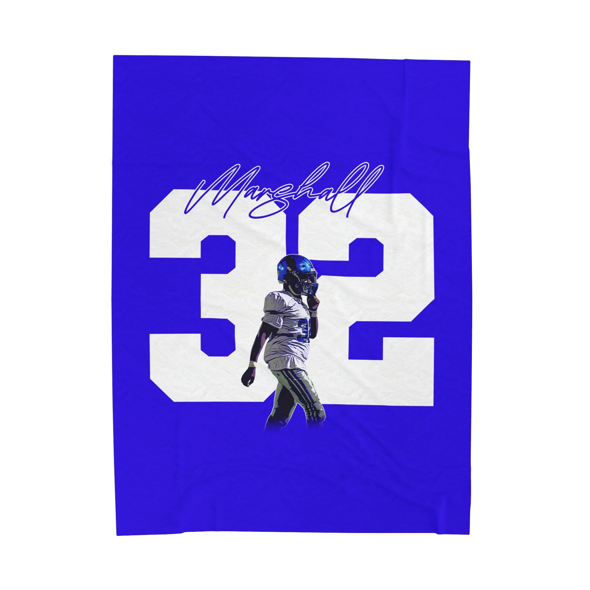 Michael Marshall Velveteen Plush Blanket
