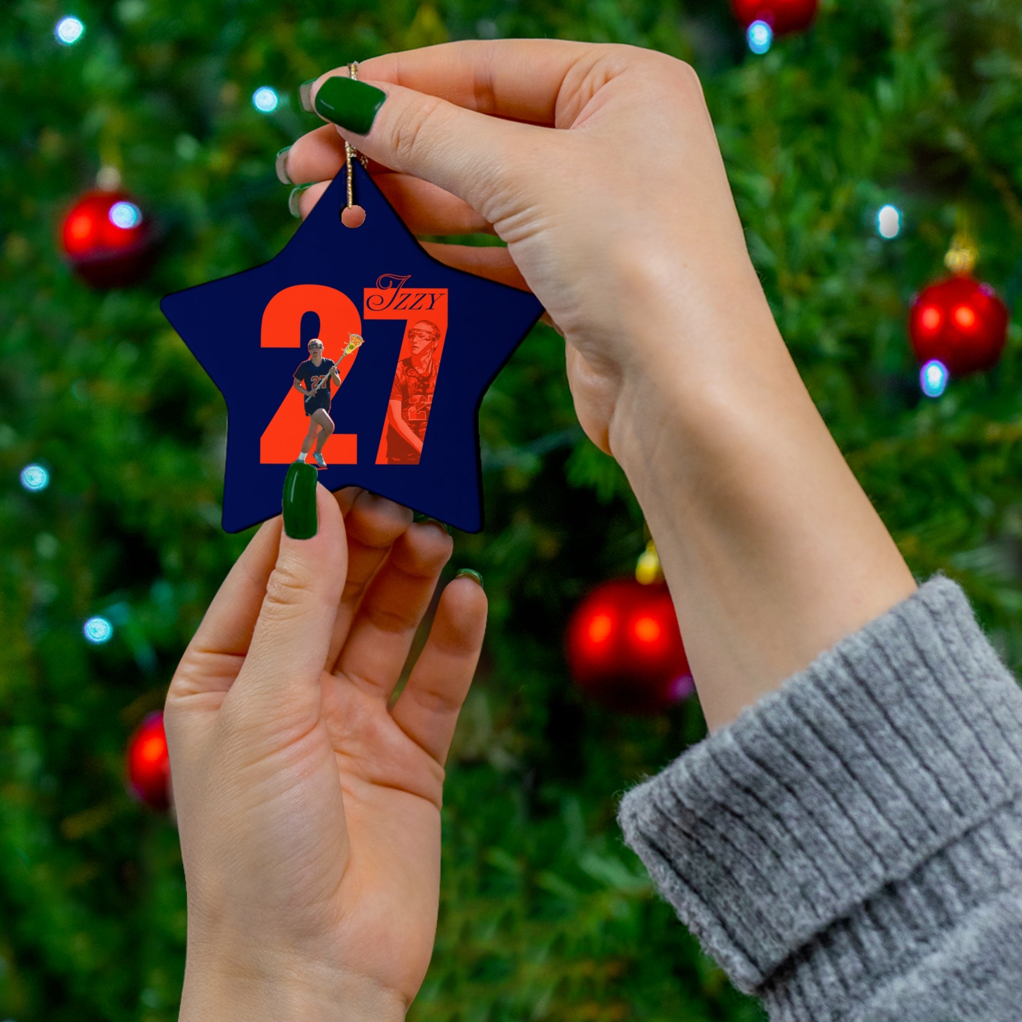 Izzy Lahah Ceramic Ornament