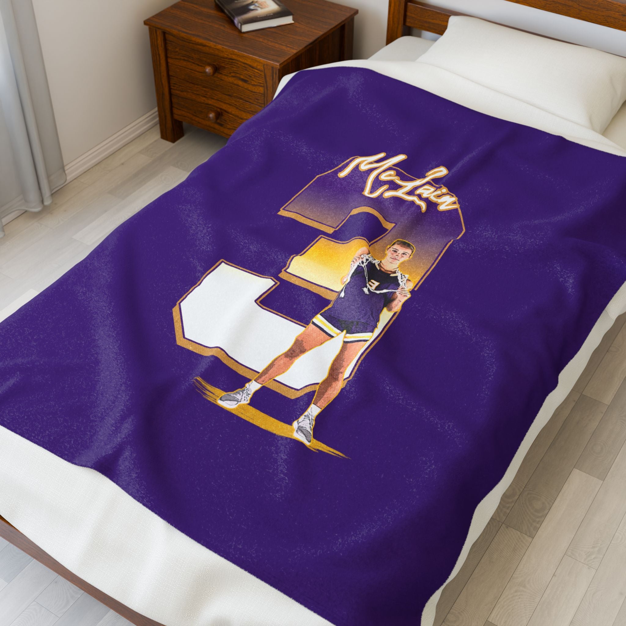 Frankie Mclain Velveteen Plush Blanket