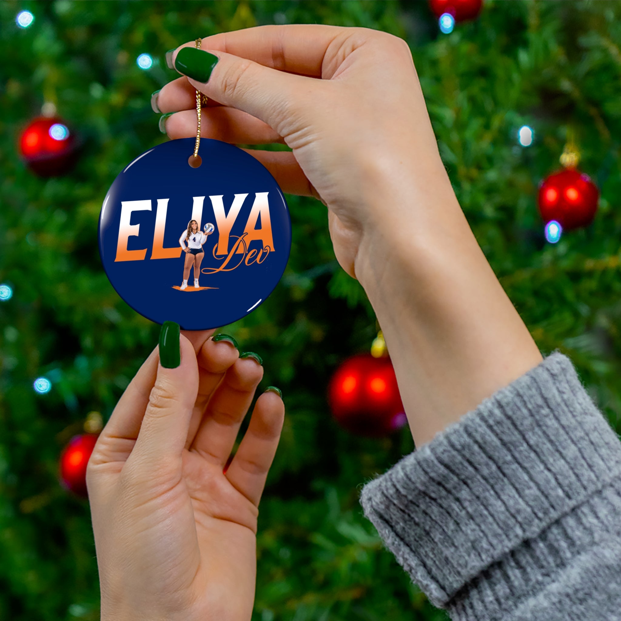 Eliya Dev Ceramic Ornament