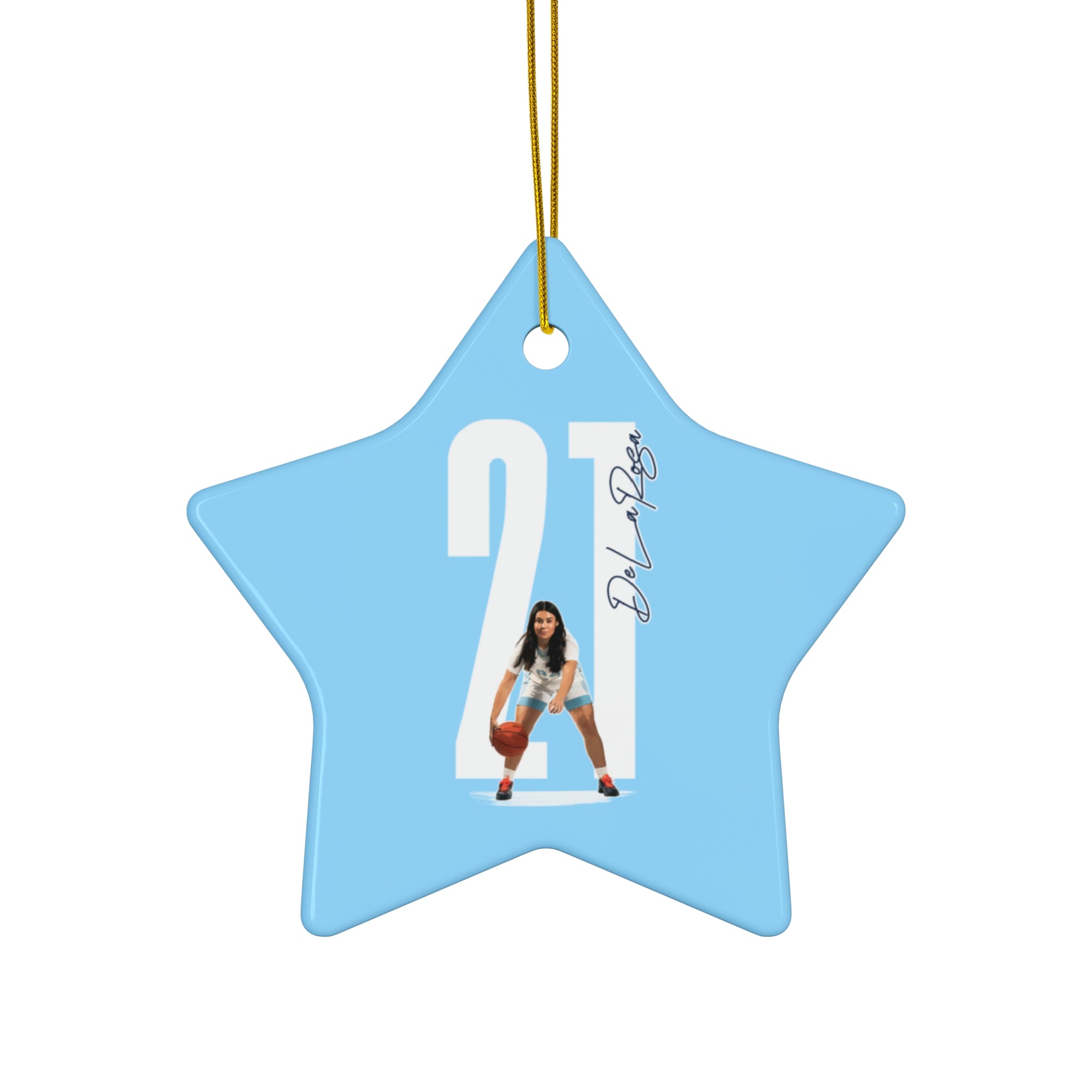 Adrianna De La Rosa Ceramic Ornament