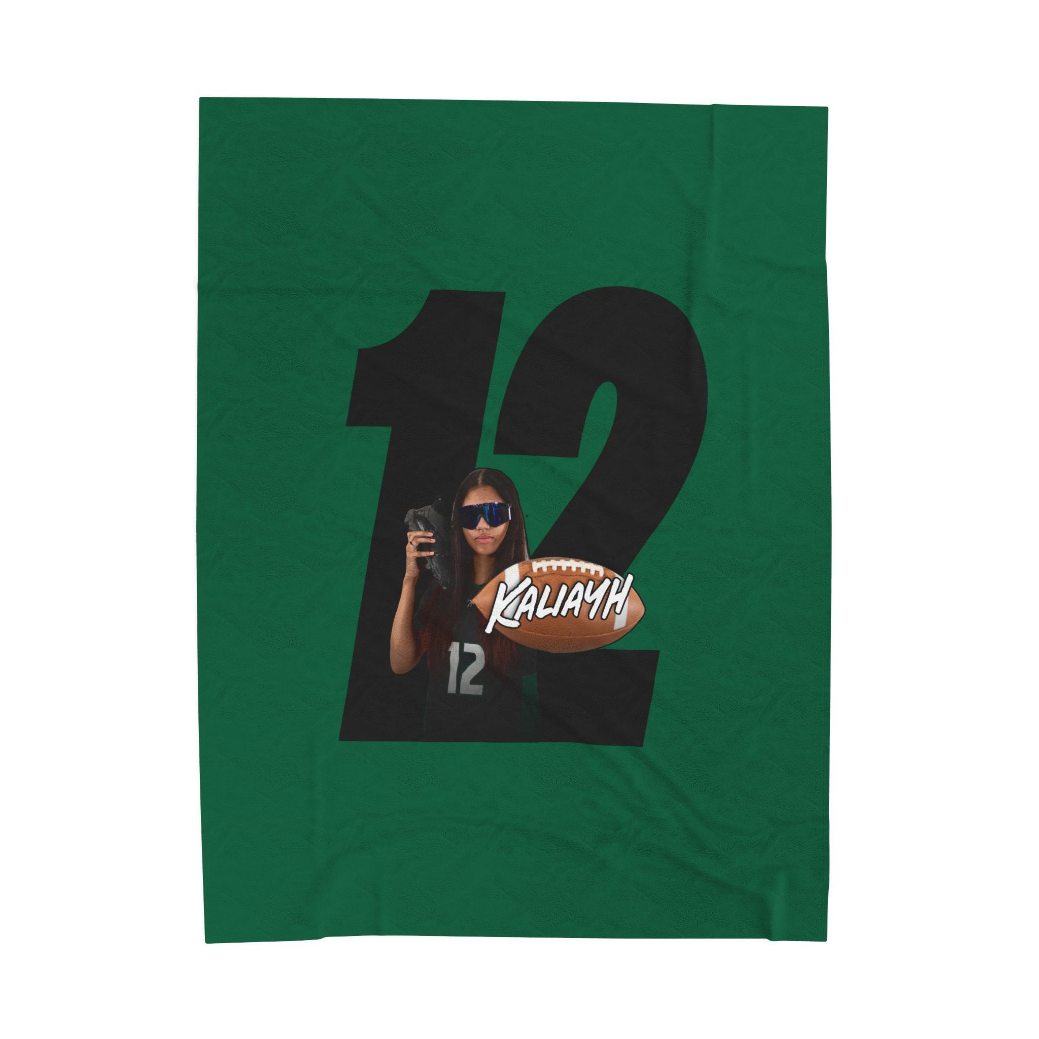 Kaliayh Brown Velveteen Plush Blanket