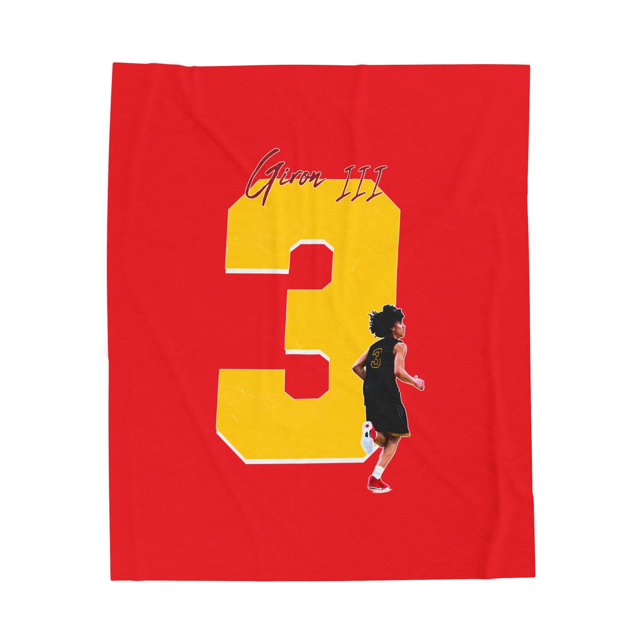 David Giron III Velveteen Plush Blanket