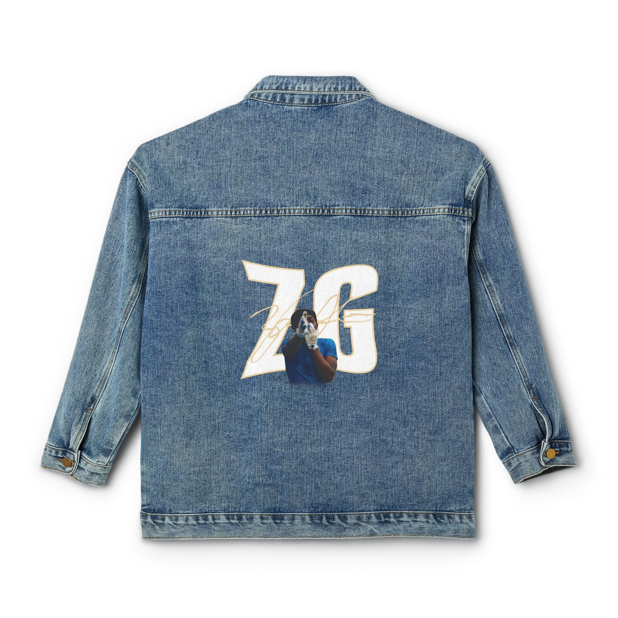 Zavion Green Denim Jacket