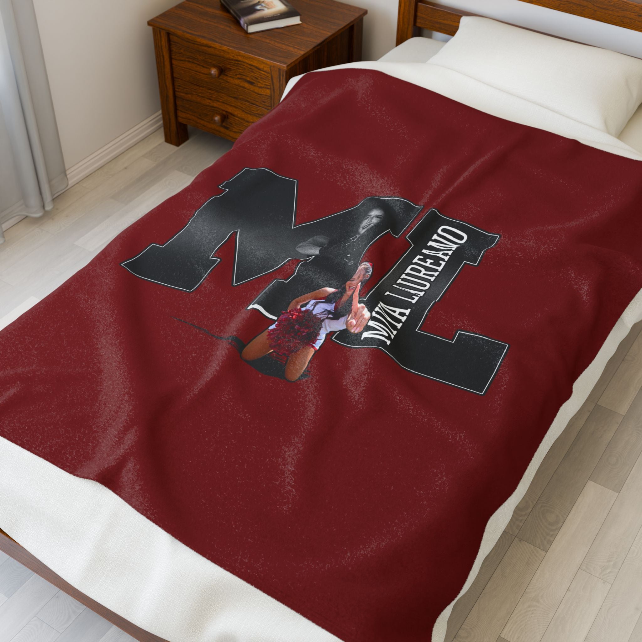 Miya Laureano Velveteen Plush Blanket