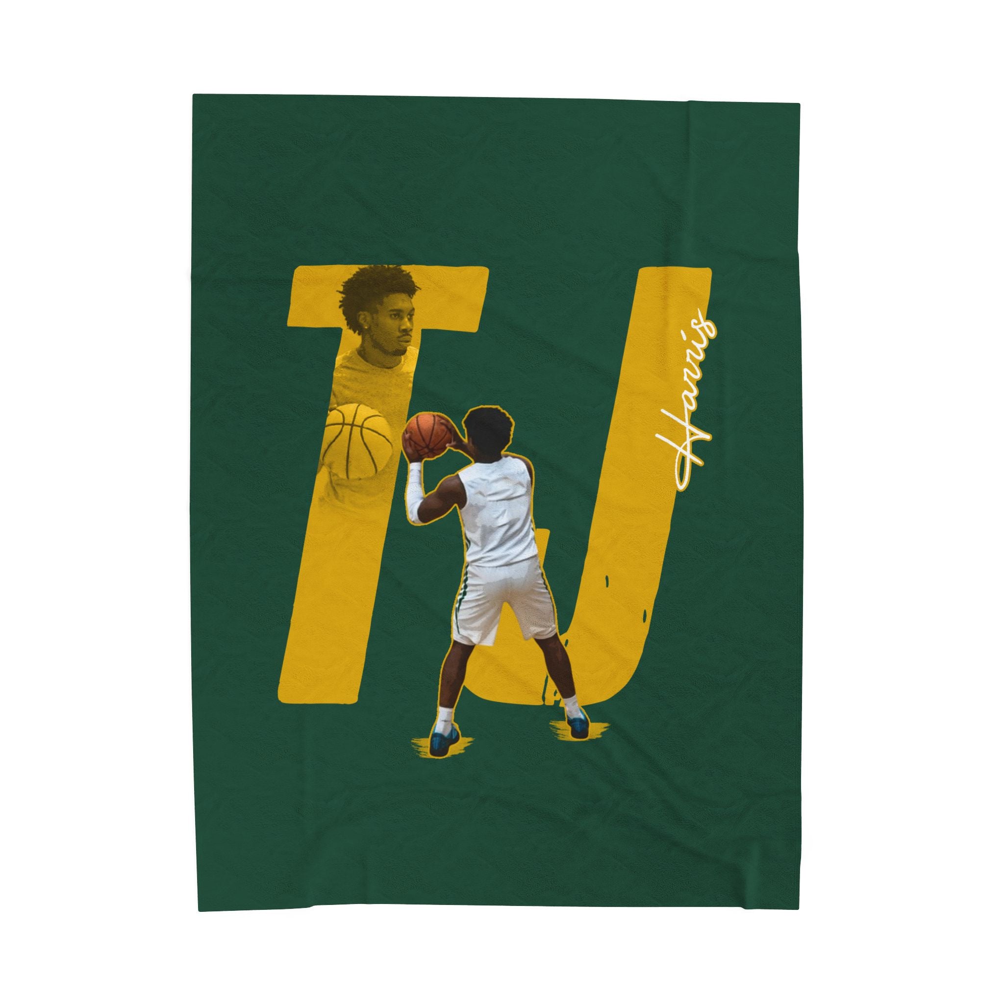 TJ Harris Velveteen Plush Blanket