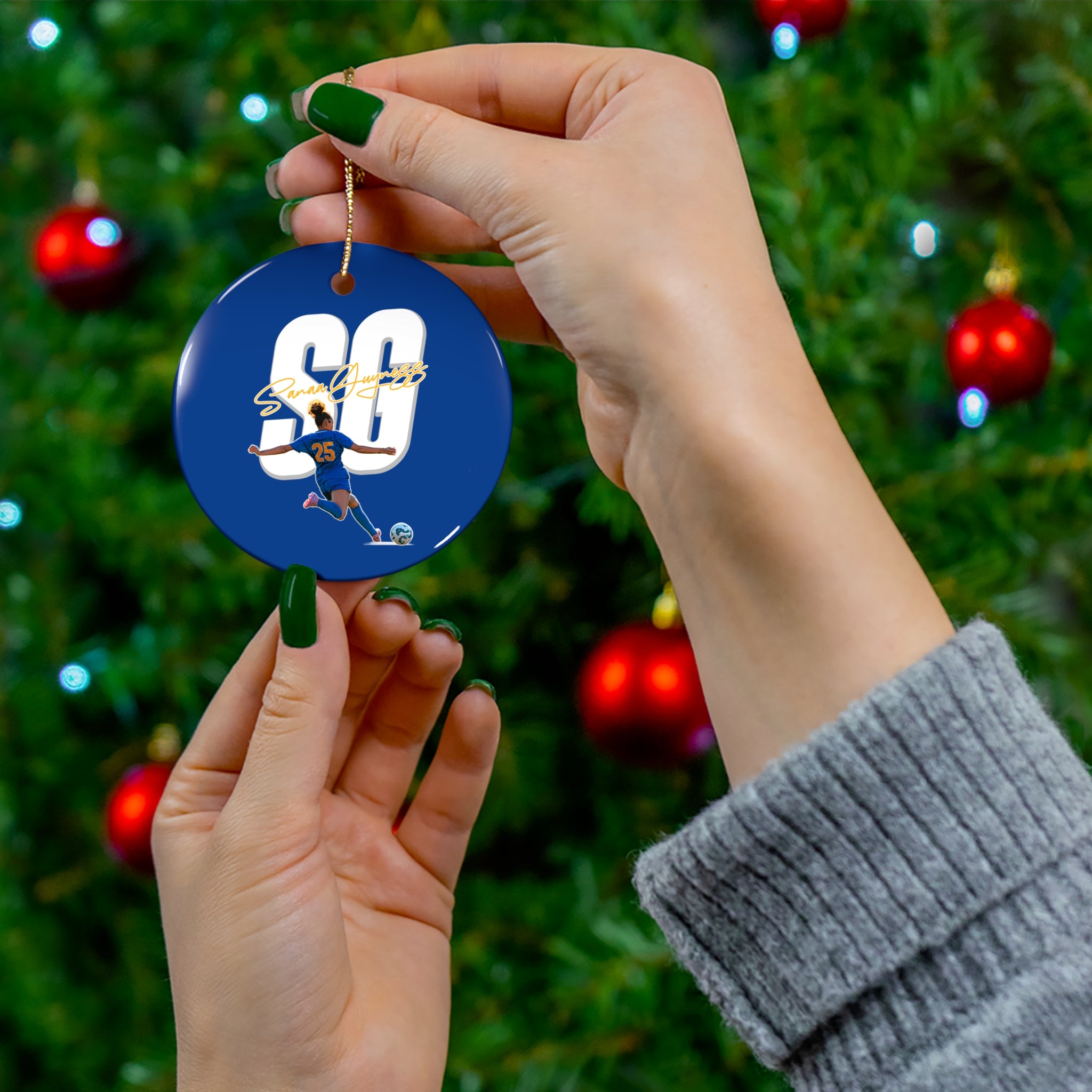 Sanaa Guyness Ceramic Ornament
