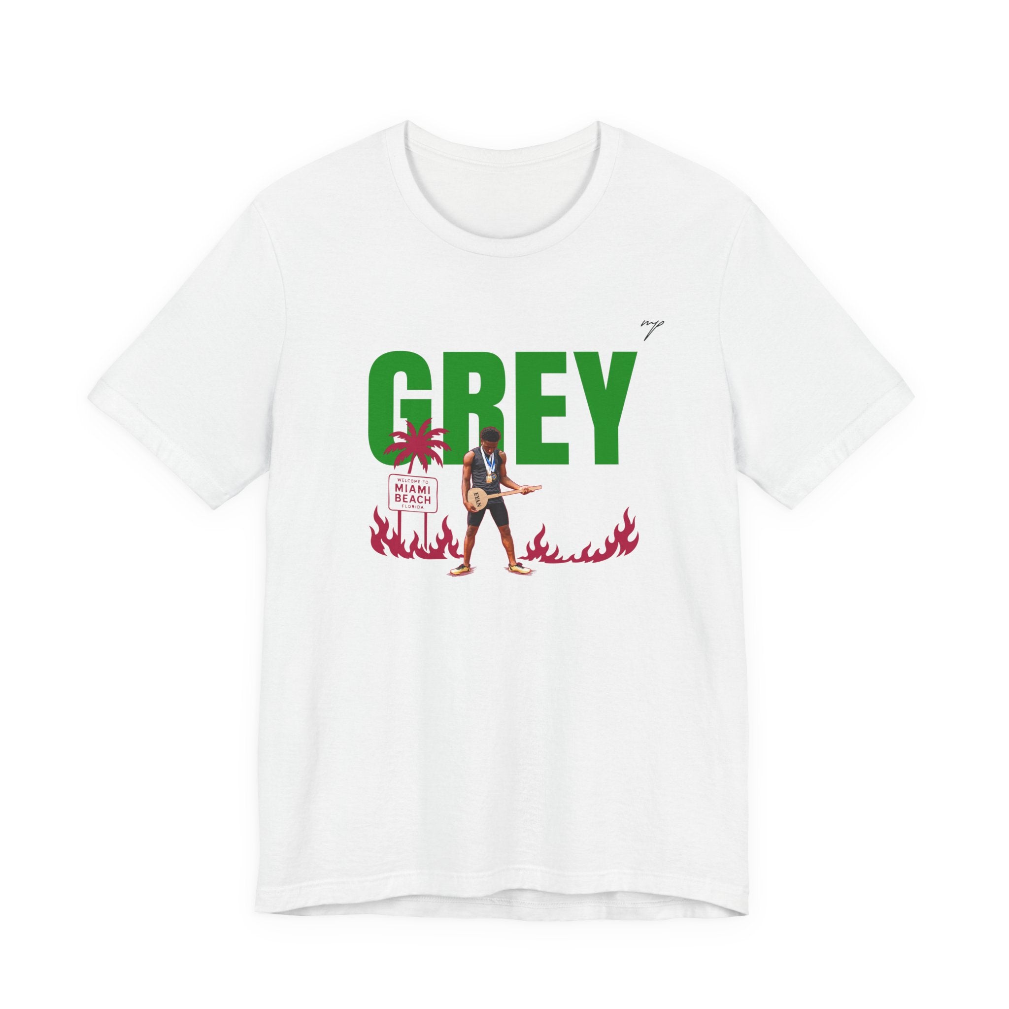 Eyan Grey Graphic Tee