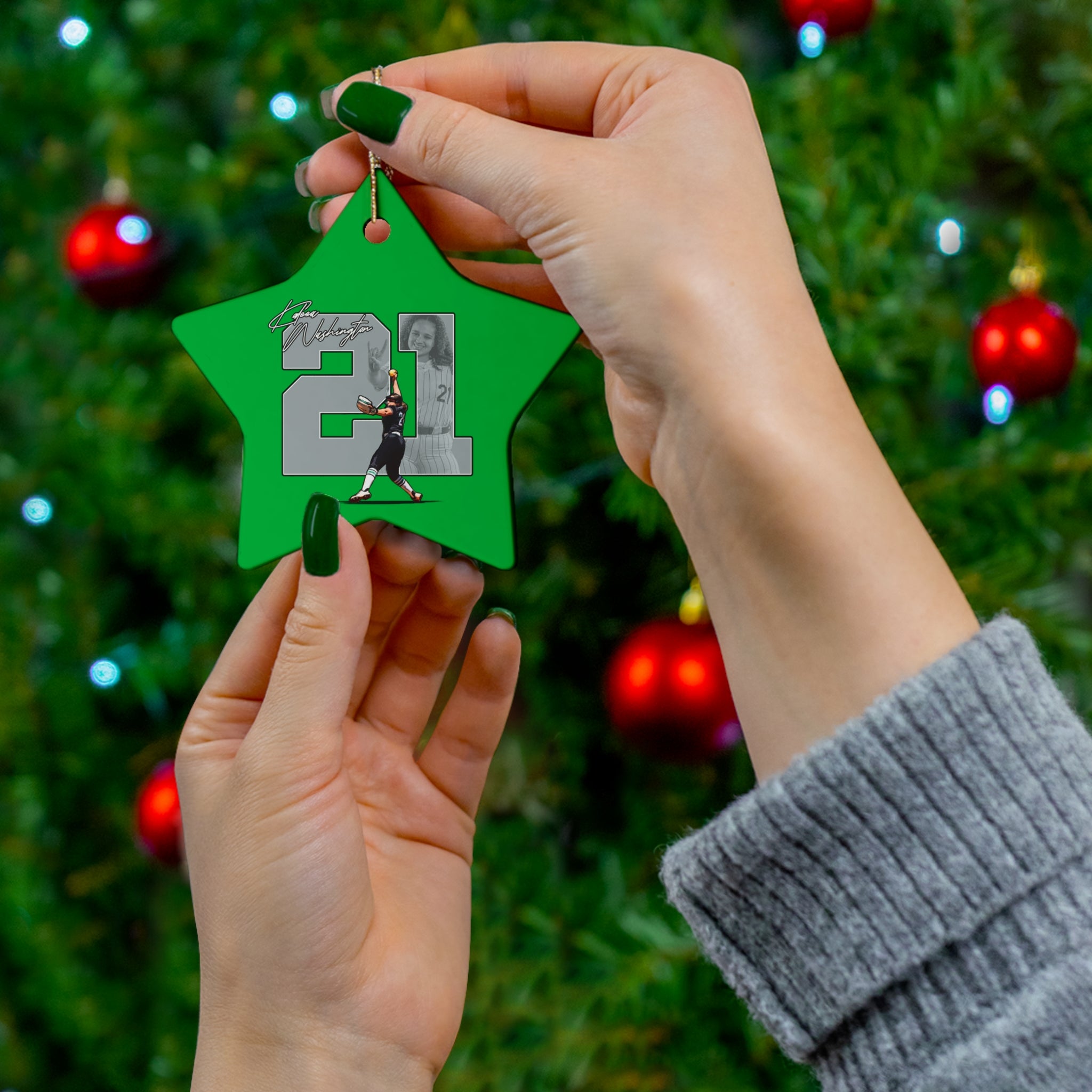 Kaleea Washington Ceramic Ornament