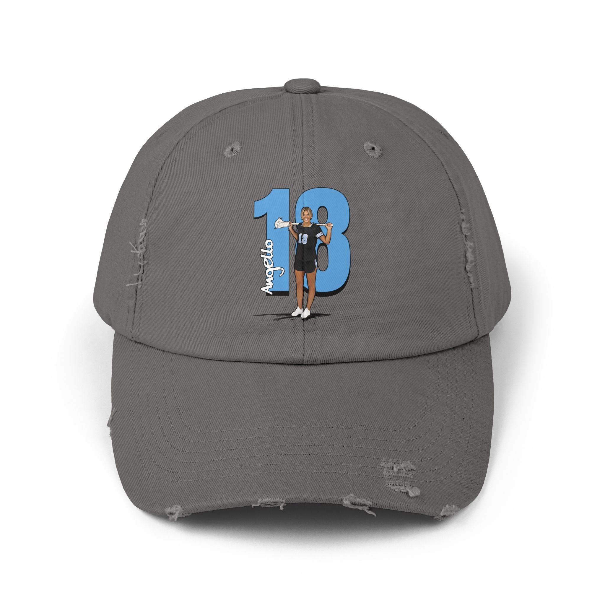 Ava Angello Distressed Dad Cap