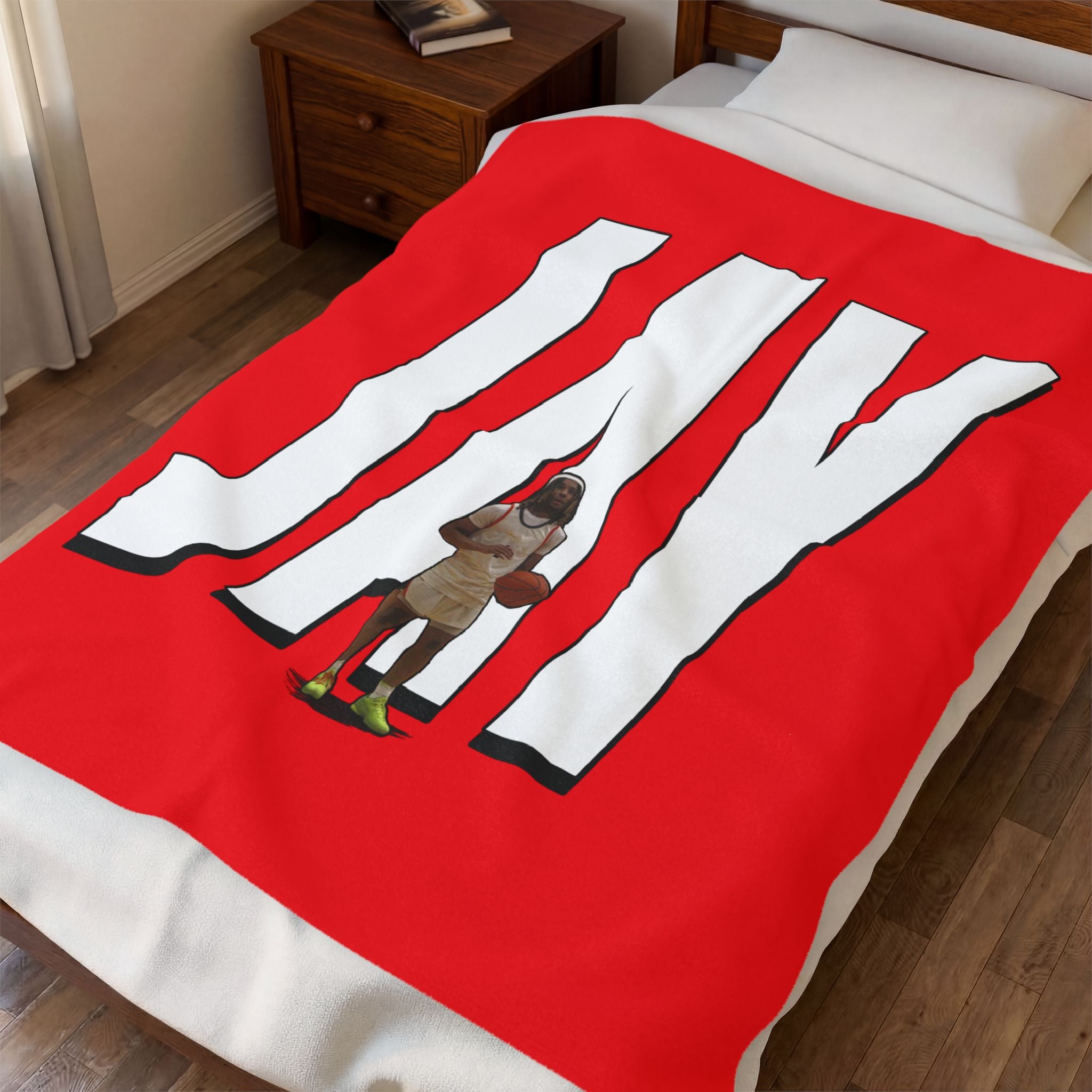 Jeremiah Hall Velveteen Plush Blanket