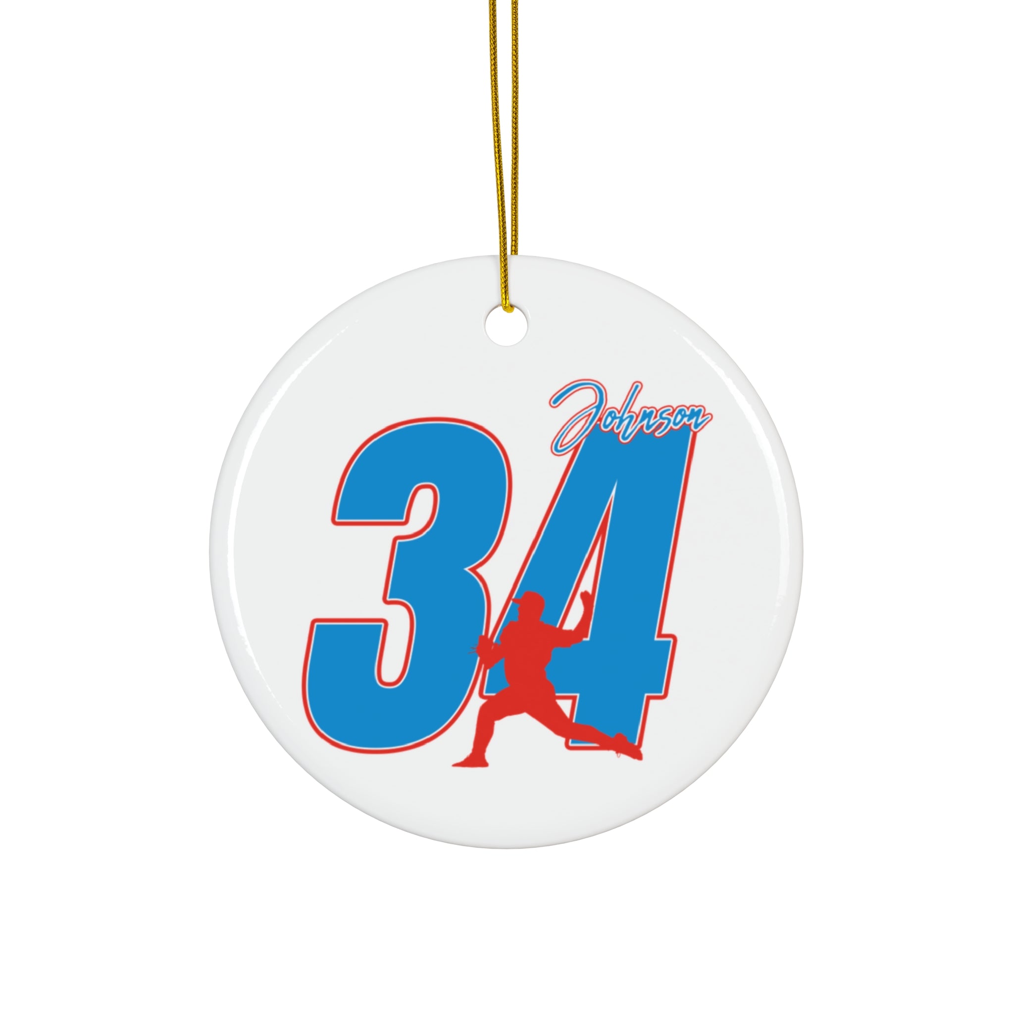 Ethan Johnson Ceramic Ornament