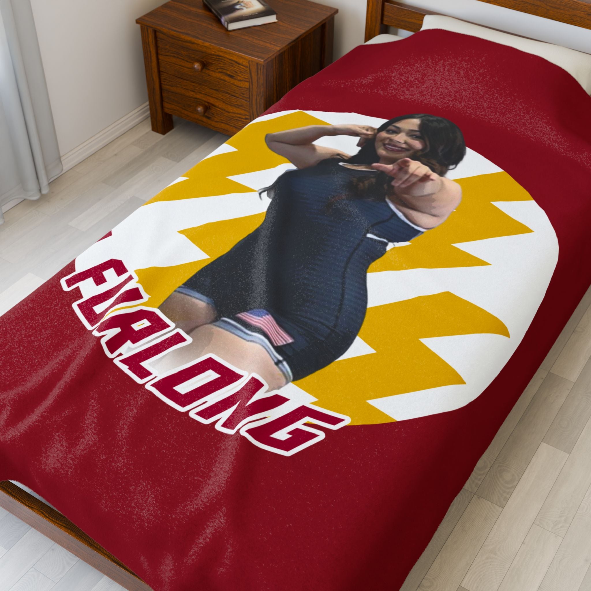 Olivia Furlong Velveteen Plush Blanket