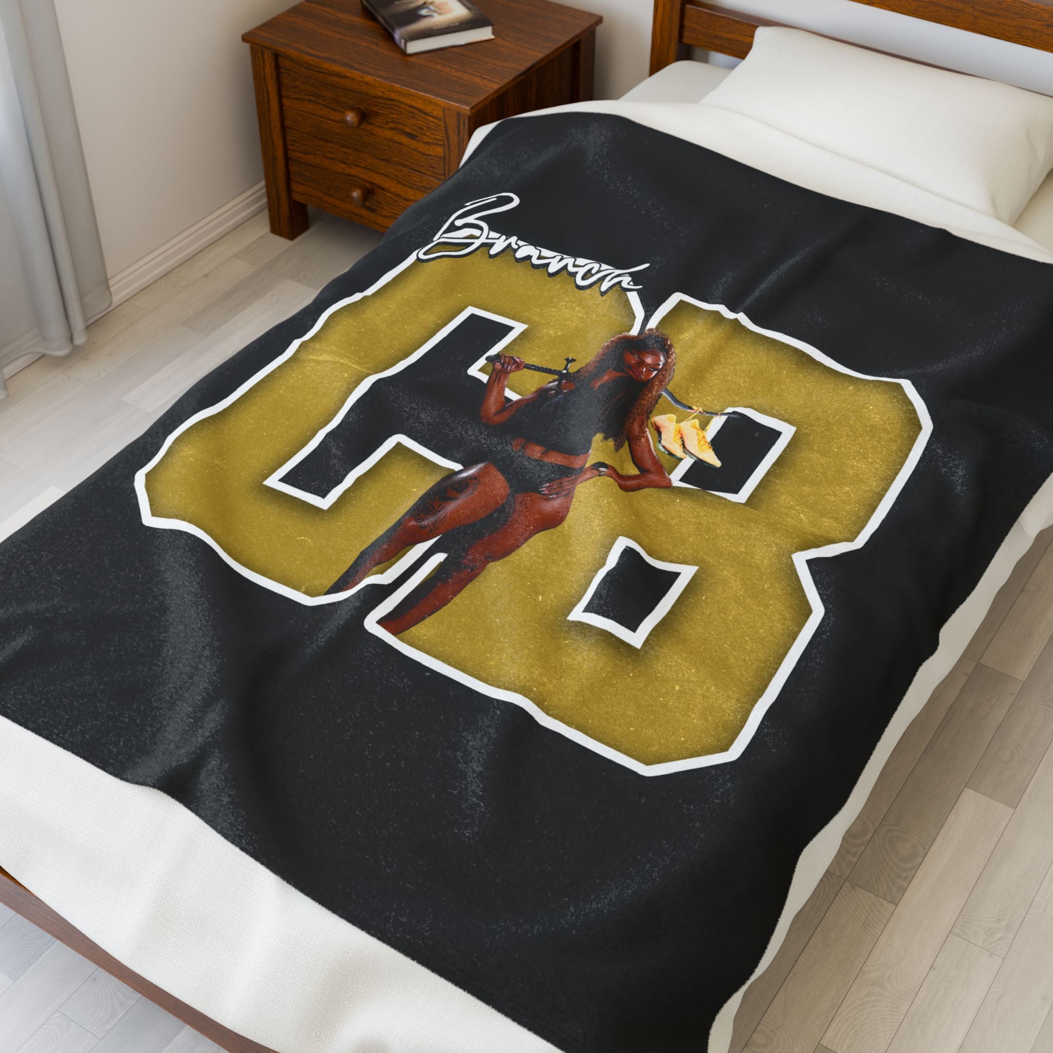 Colleen "Co Co" Branch Velveteen Plush Blanket