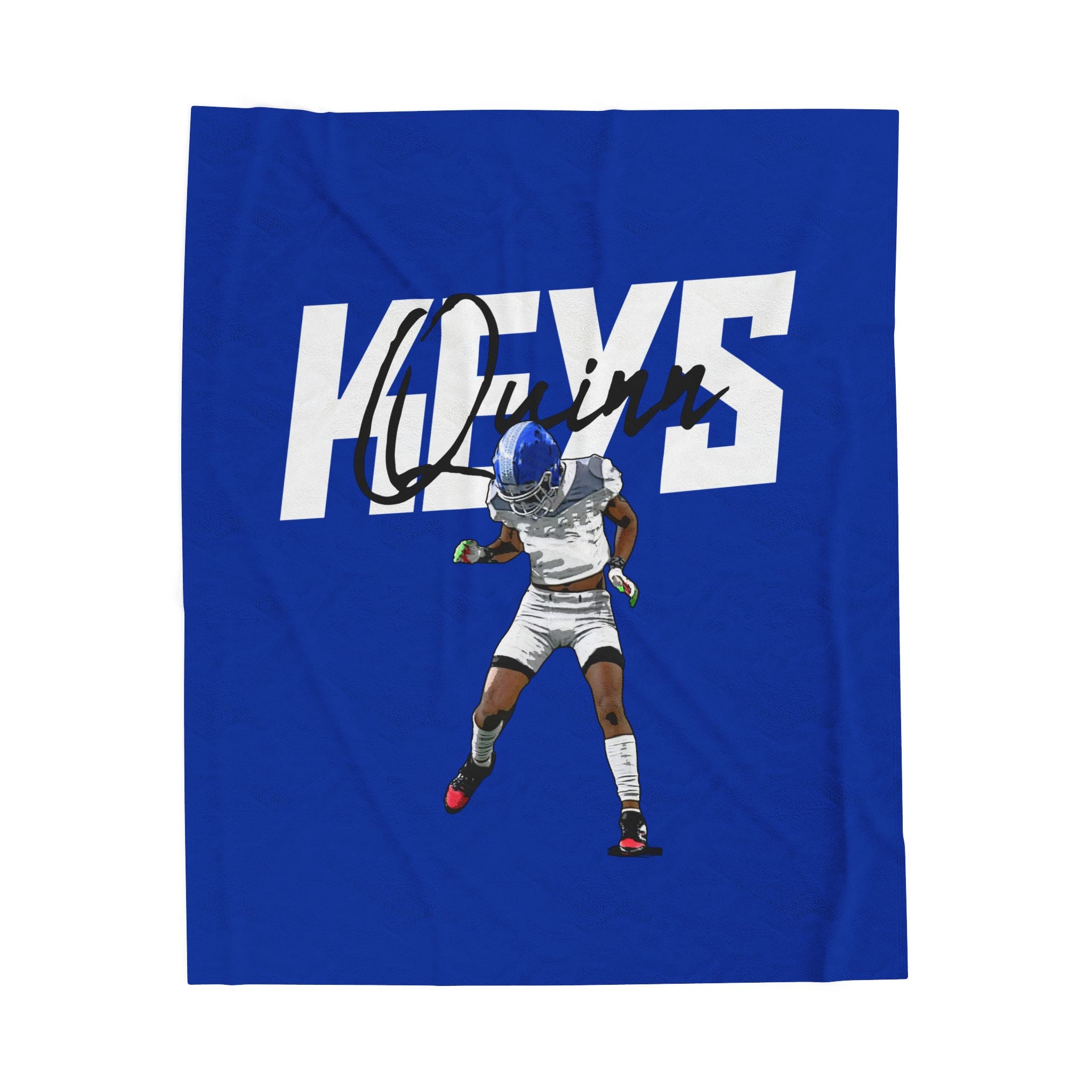 Quinn Keys Velveteen Plush Blanket