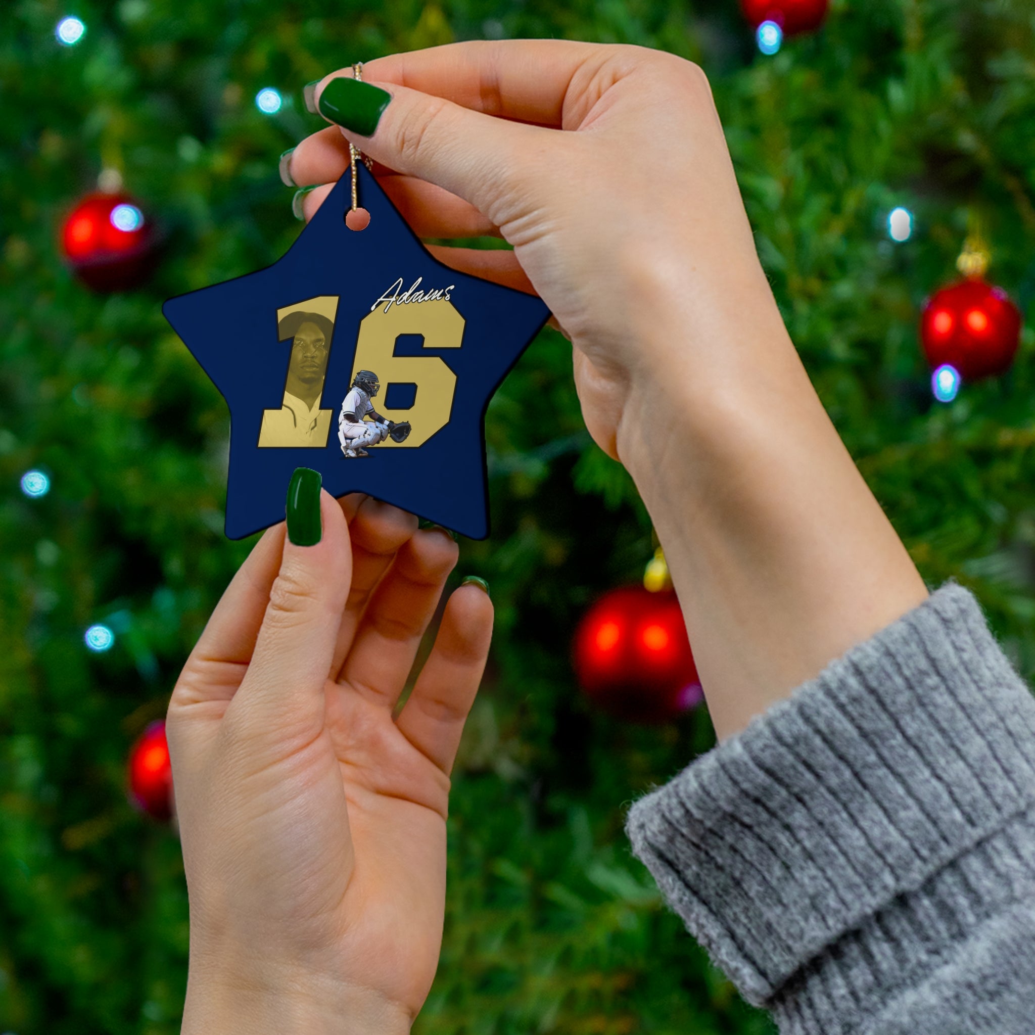 Malachi Adams Ceramic Ornament