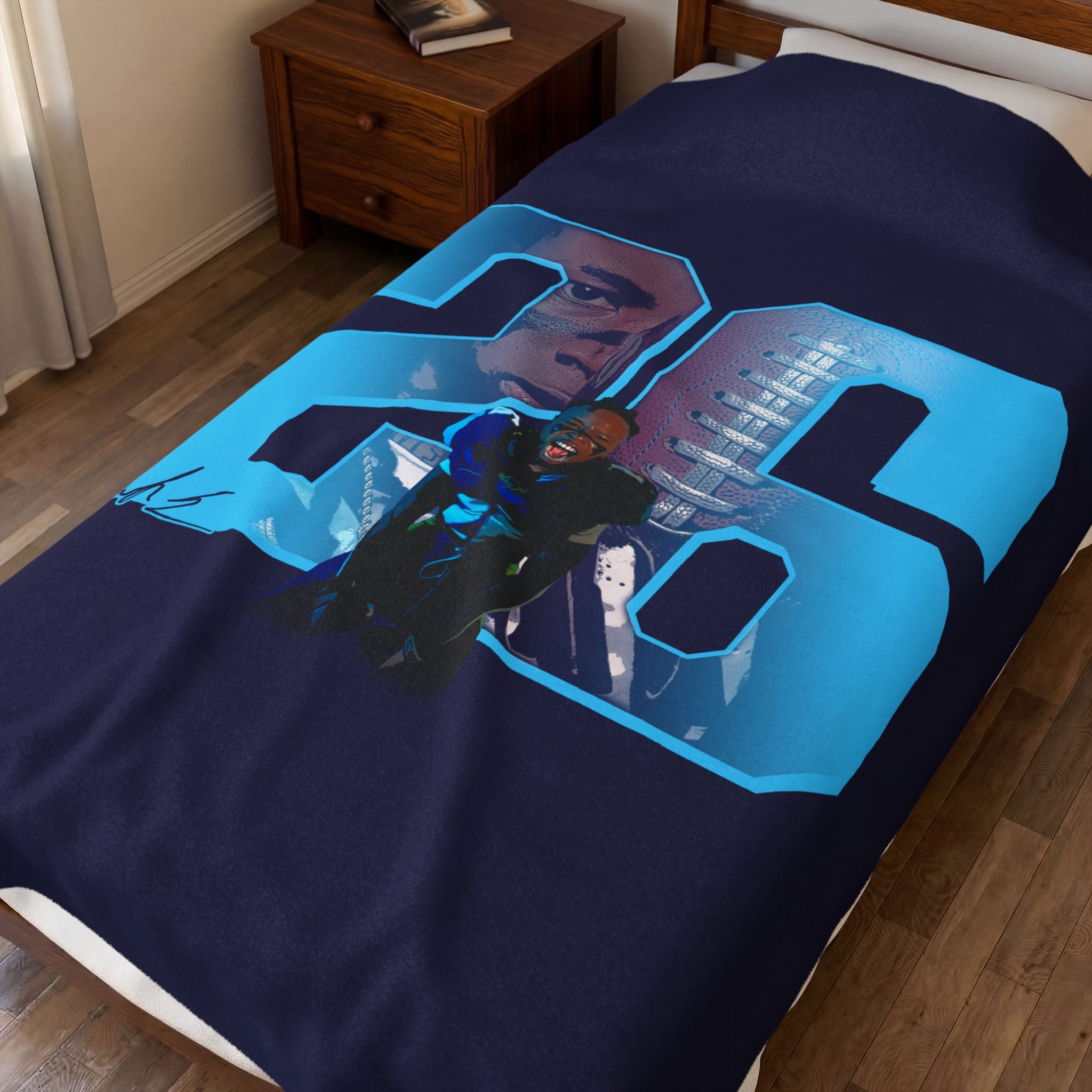 Ari Sephus Velveteen Plush Blanket