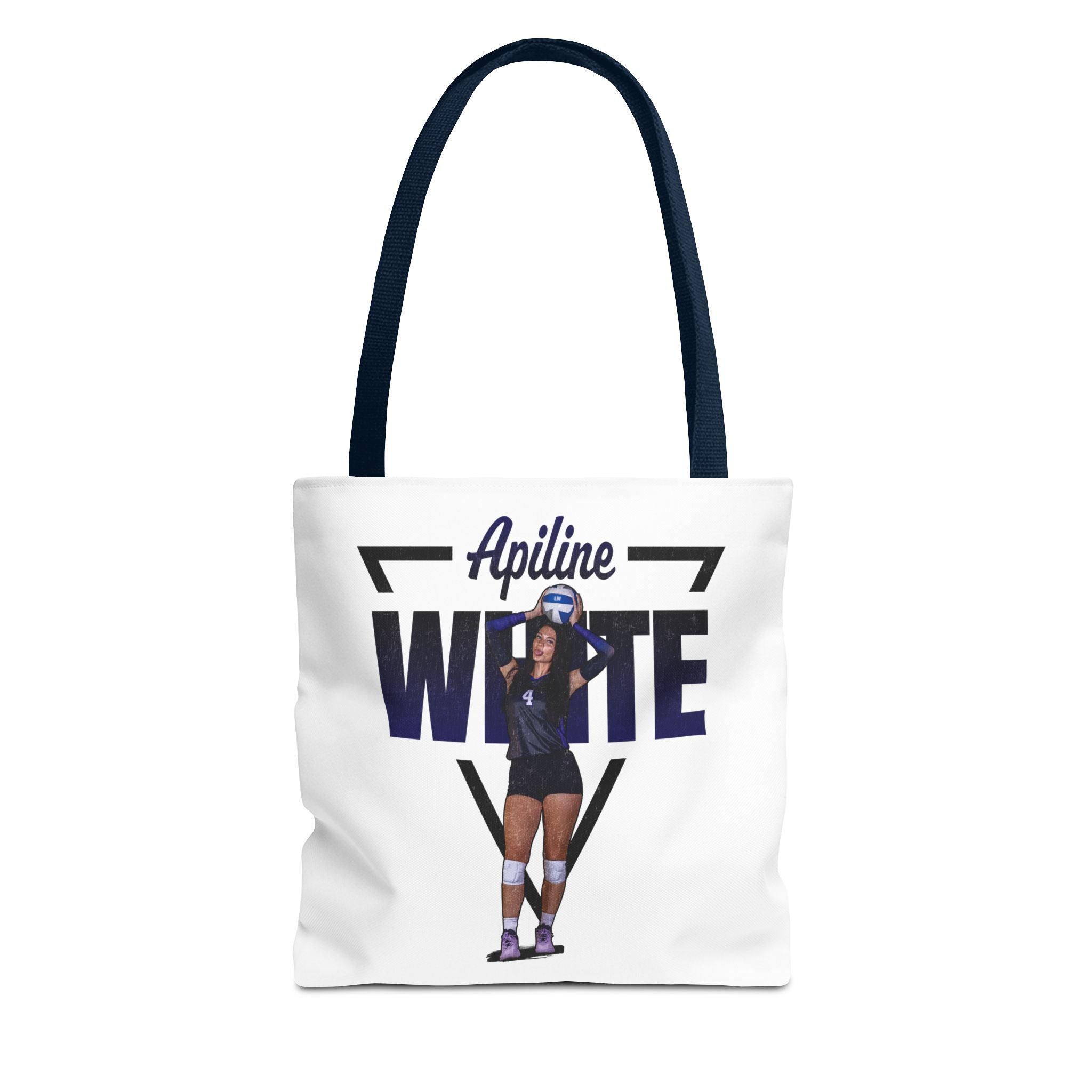 Apiline White Tote Bag