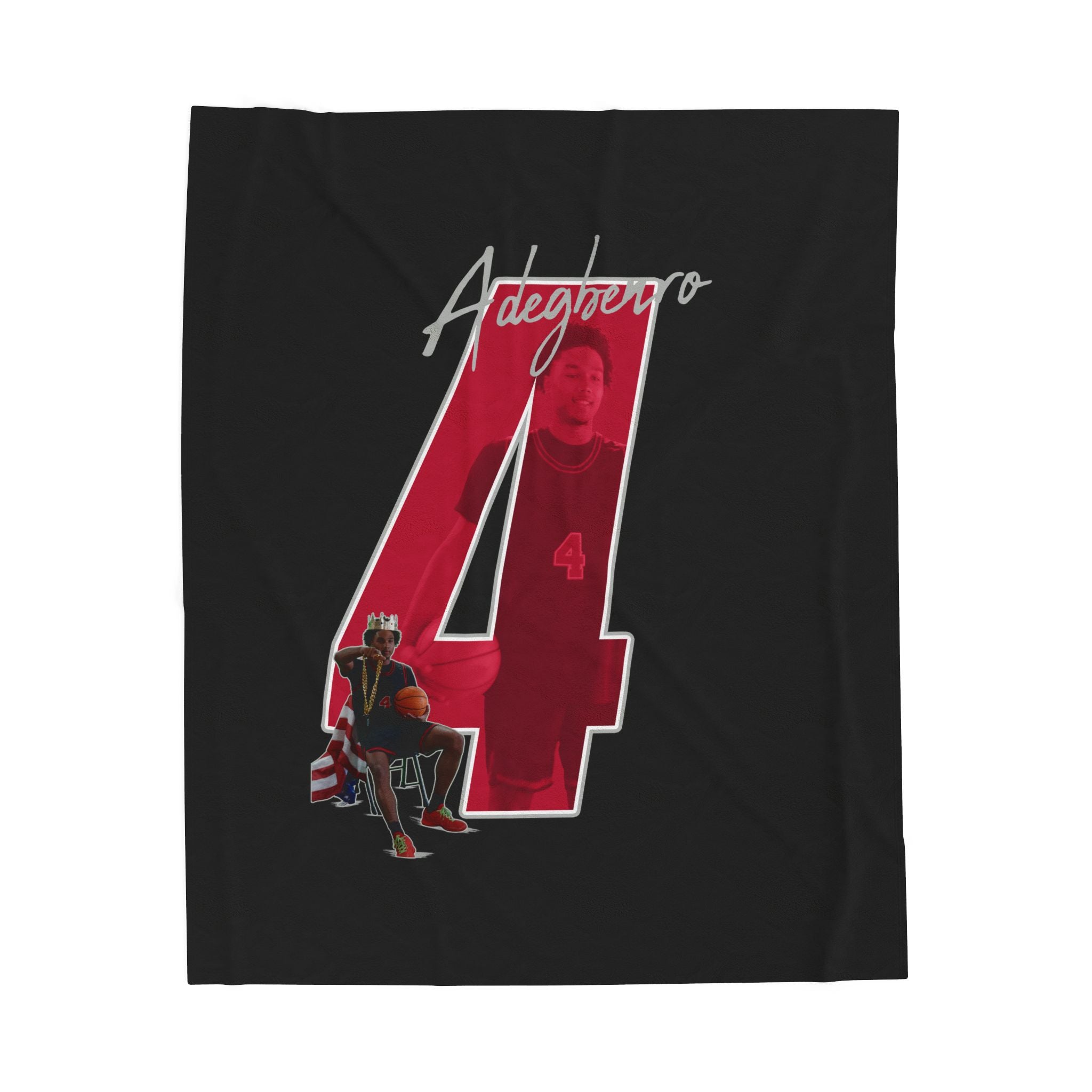 Elijah Adegbenro Velveteen Plush Blanket
