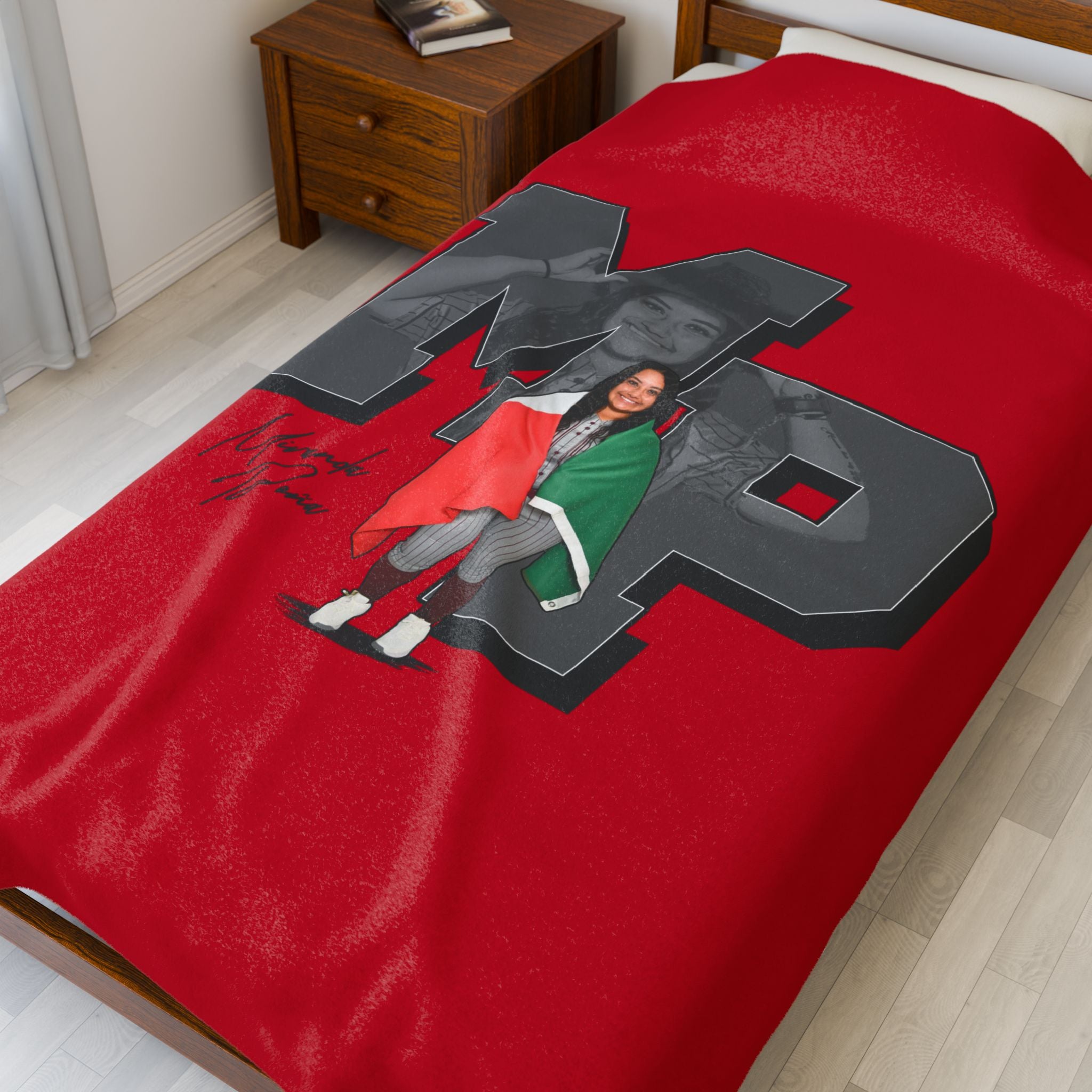 Miranda Pena Velveteen Plush Blanket