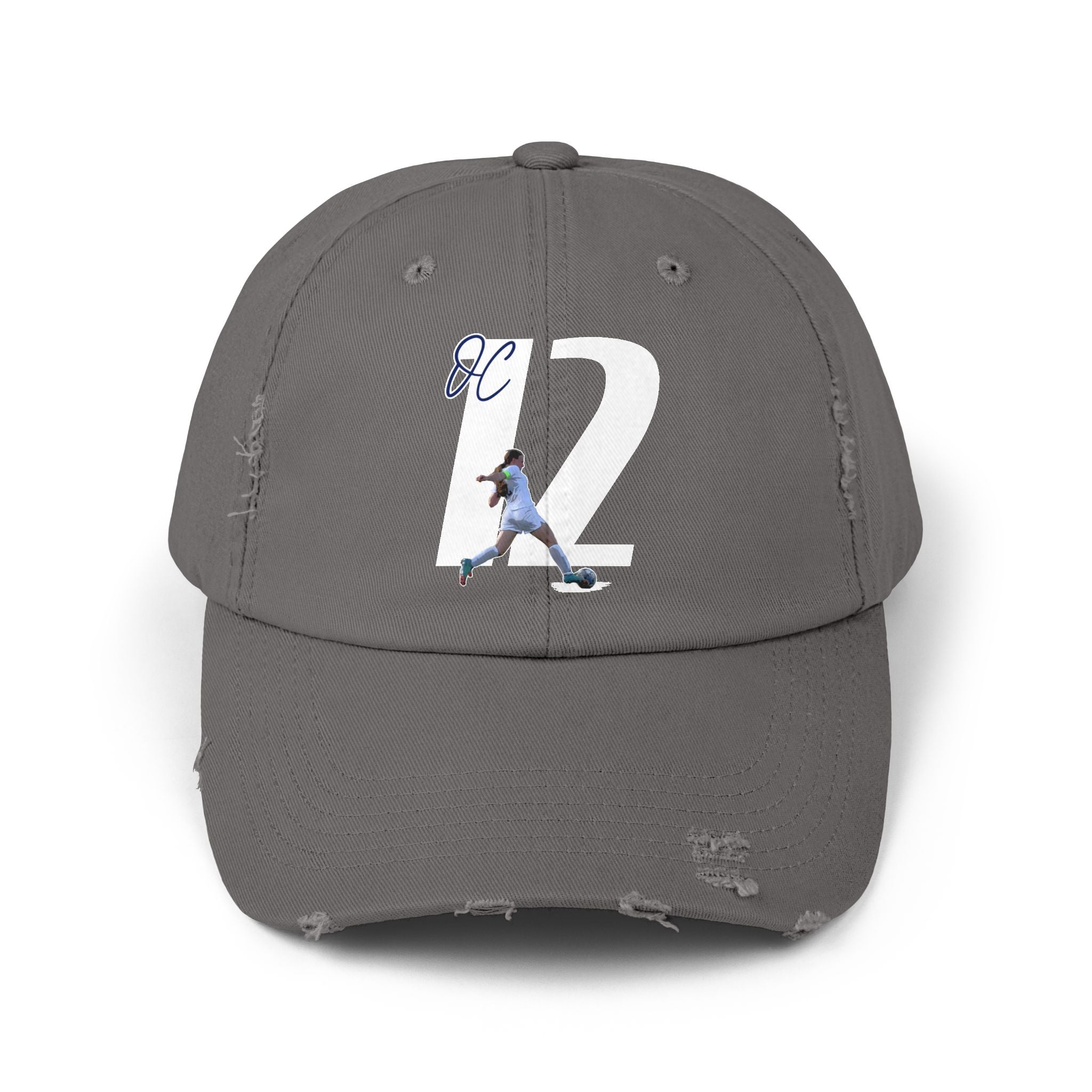 Olivia Cross Distressed Dad Cap