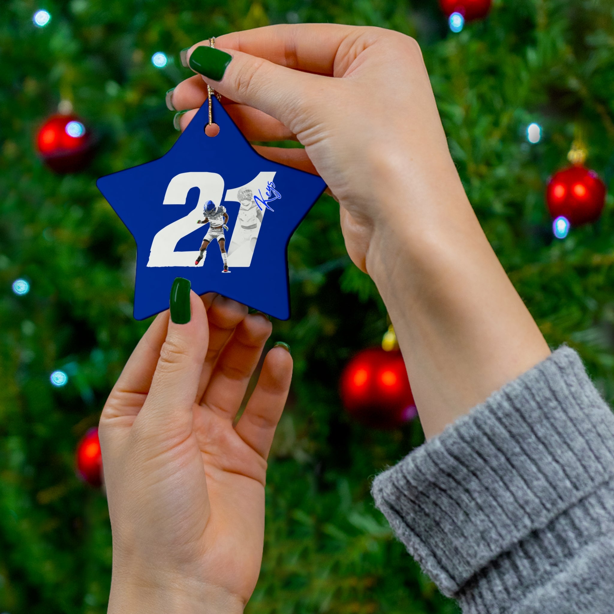 Quinn Keys Ceramic Ornament