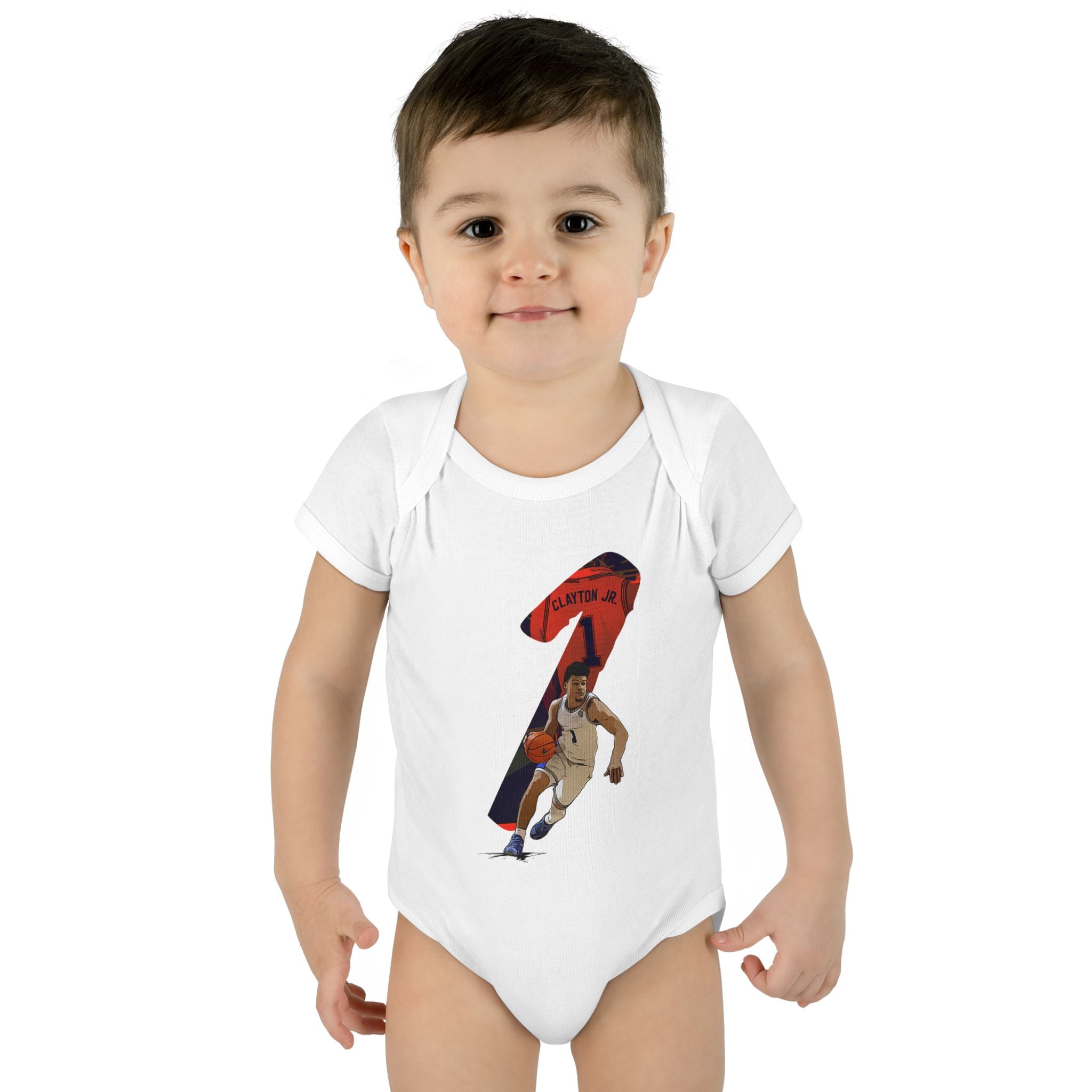 Cute Baby Basketball Bodysuit - First Birthday Gift
