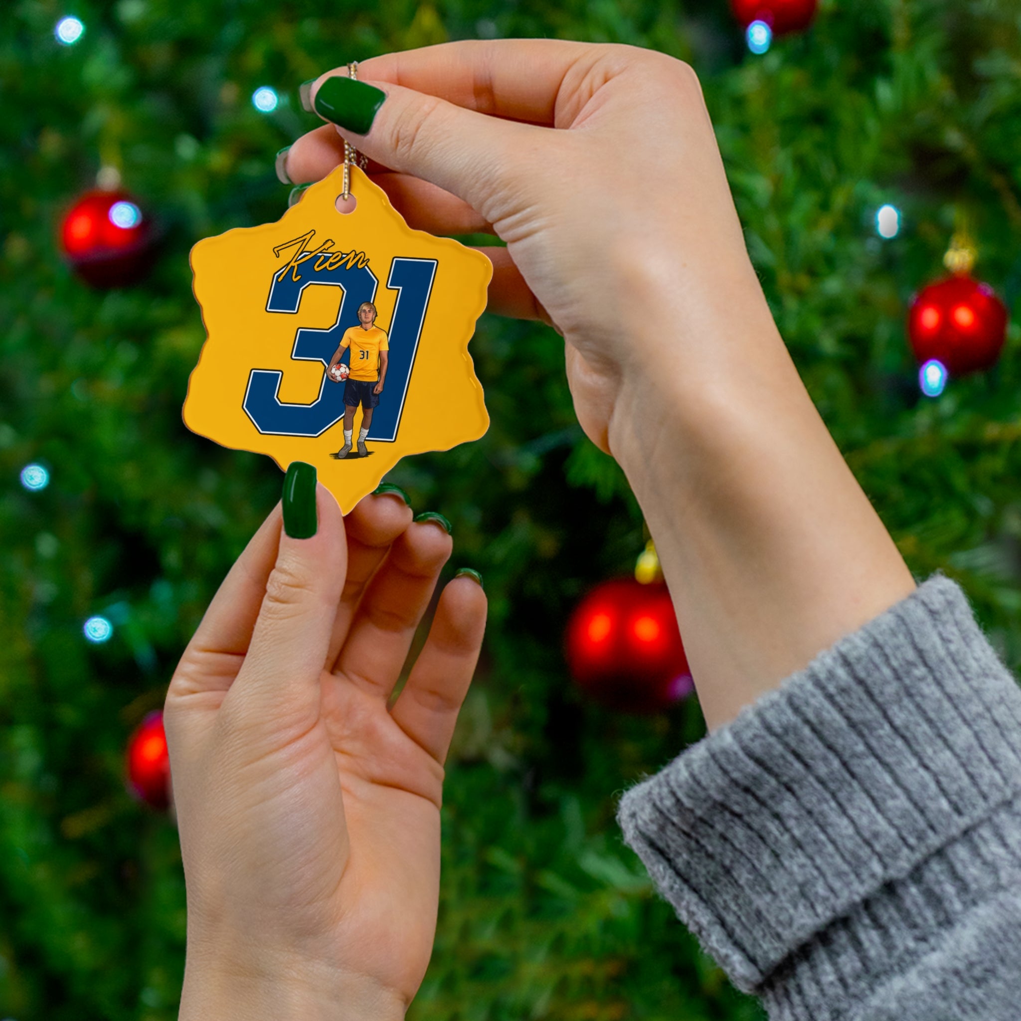 Kien Clawson Ceramic Ornament