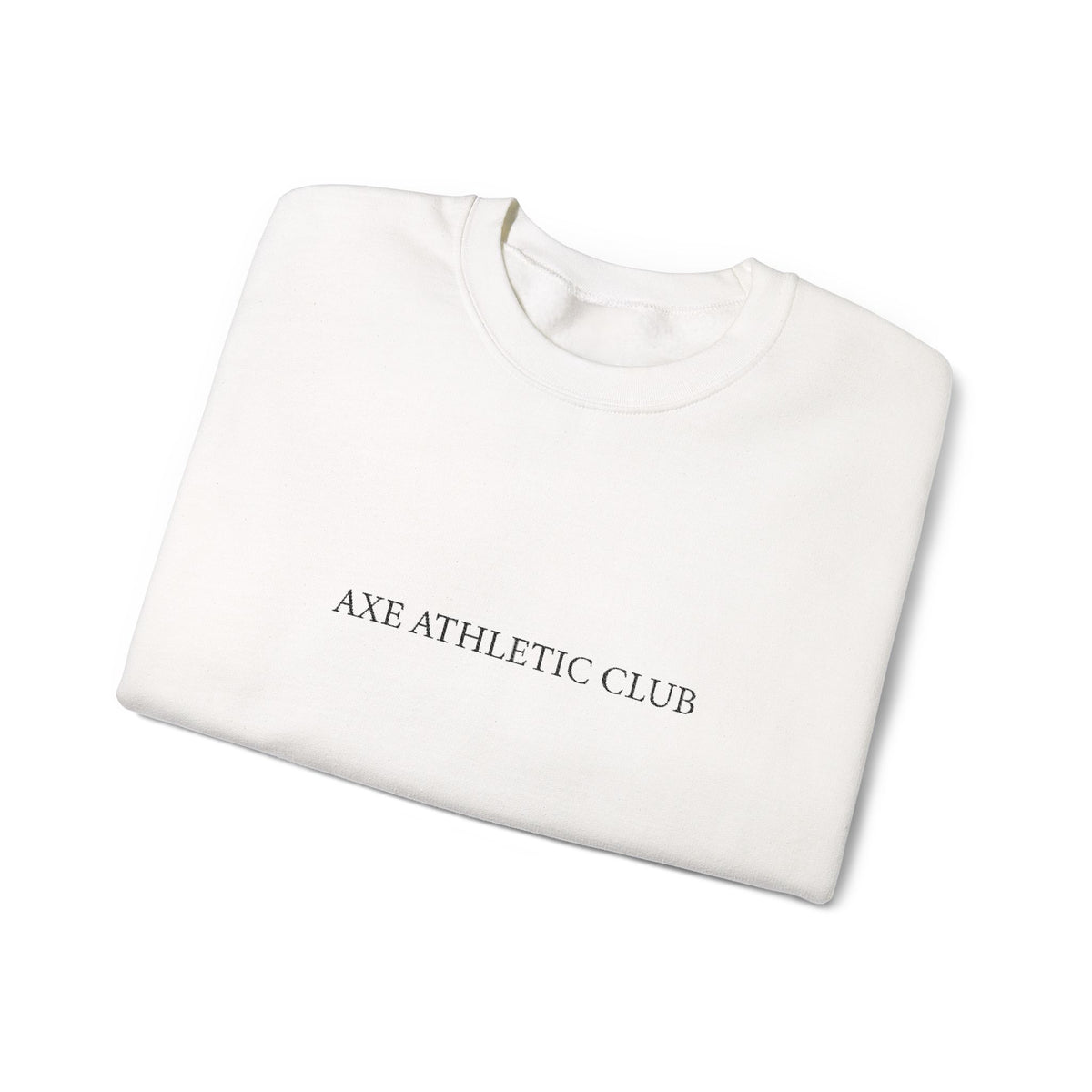 Axe Athletic Club Crewneck- White/Sand