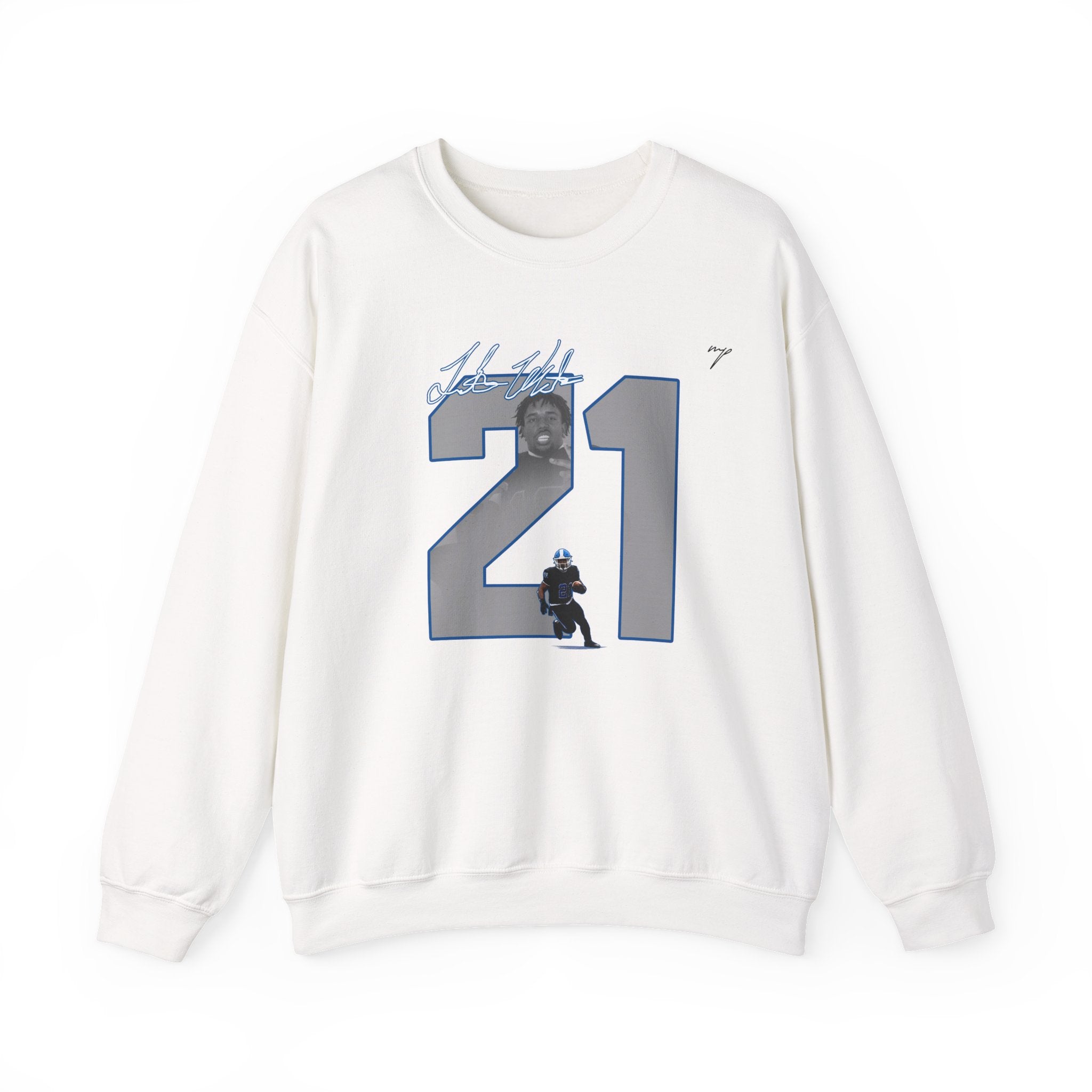 Trent White Crewneck