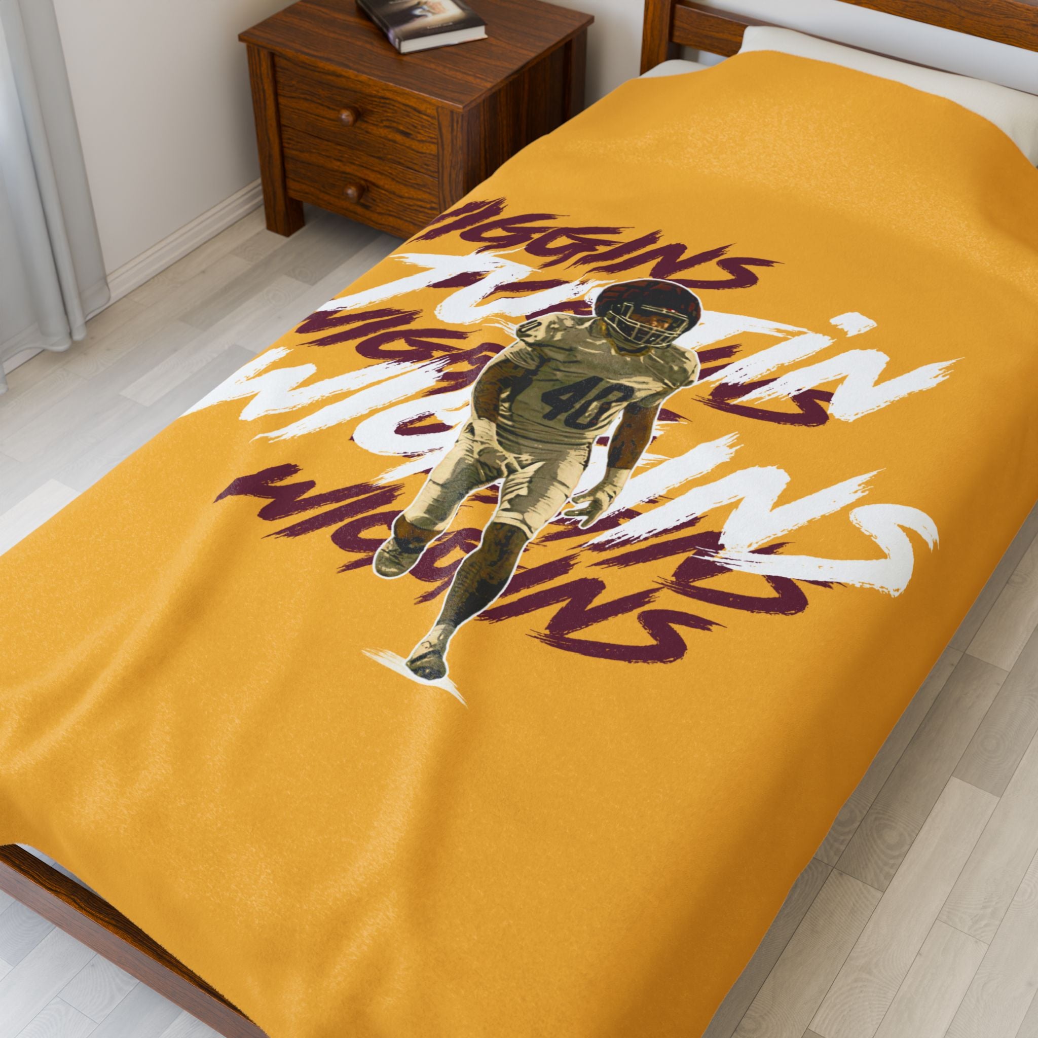 Justin Wiggins Velveteen Plush Blanket