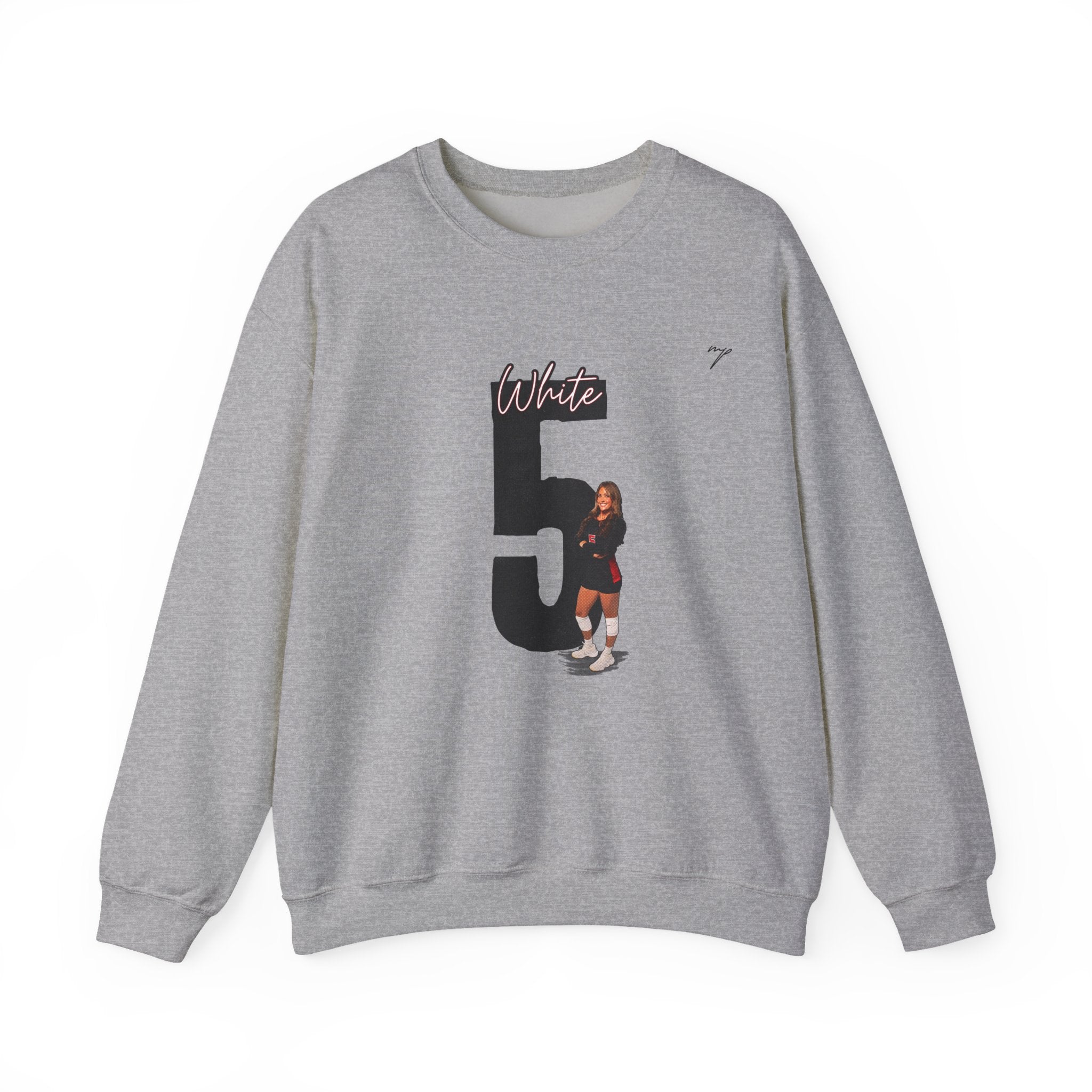 Amelia White Crewneck