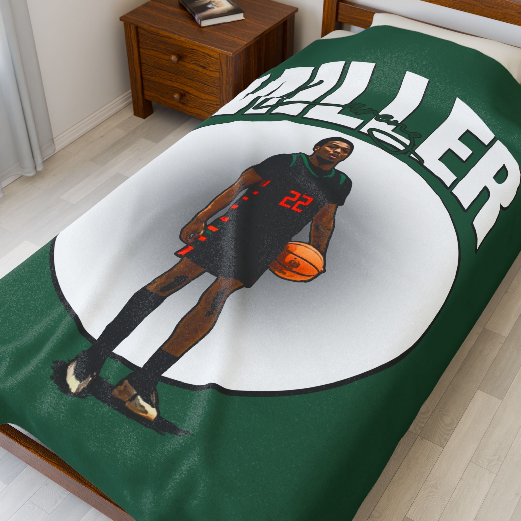 Larenz Miller Velveteen Plush Blanket