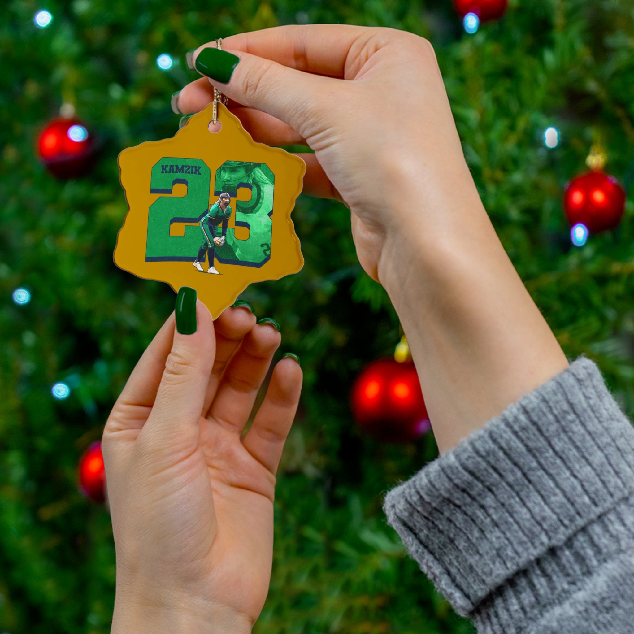 Kamryn Kamzik Ceramic Ornament