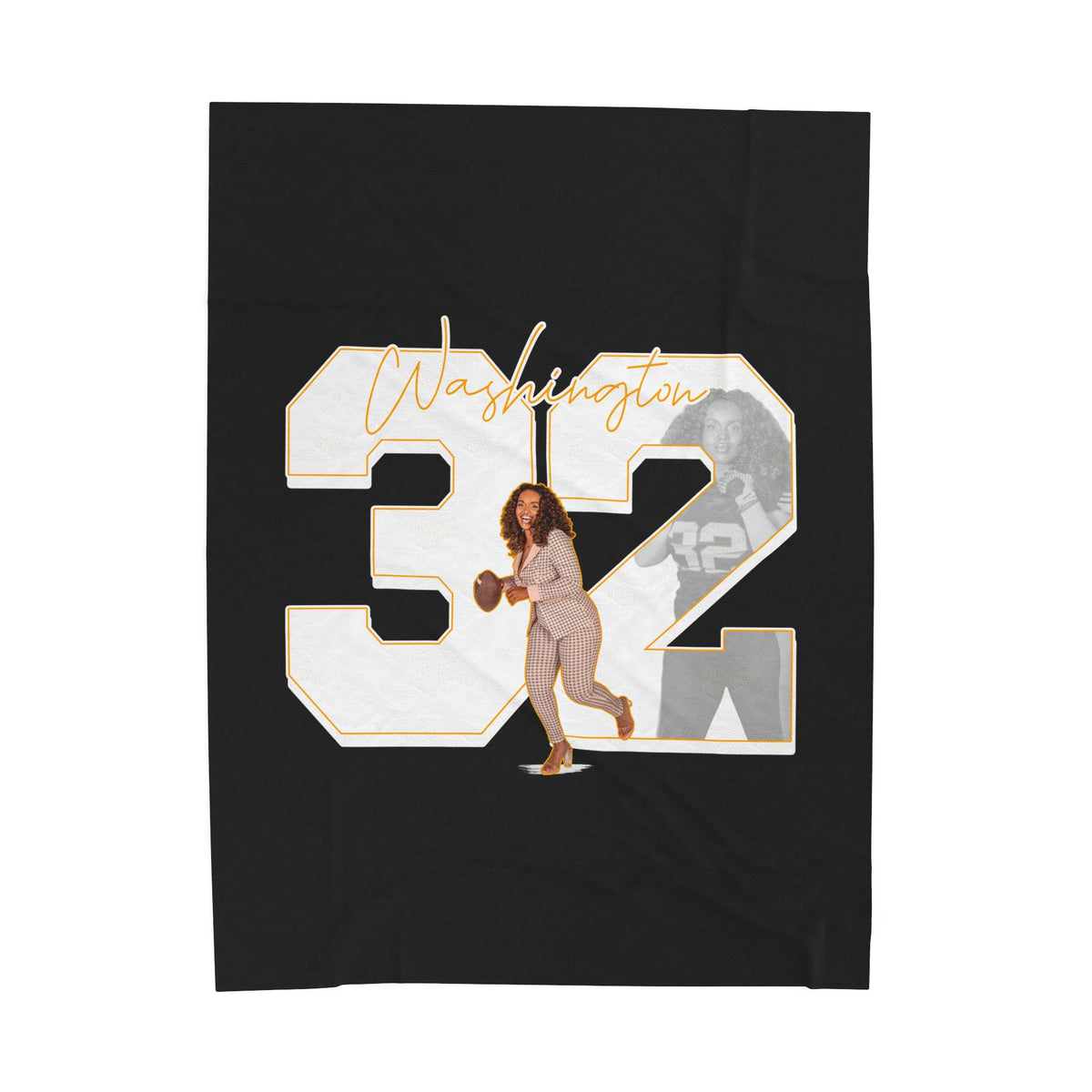 Markashia Washington Velveteen Plush Blanket