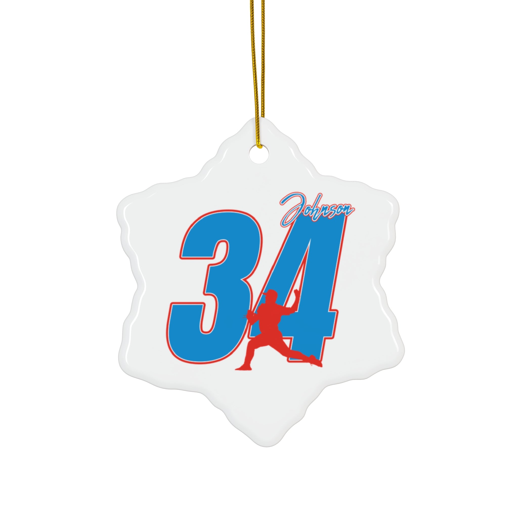 Ethan Johnson Ceramic Ornament