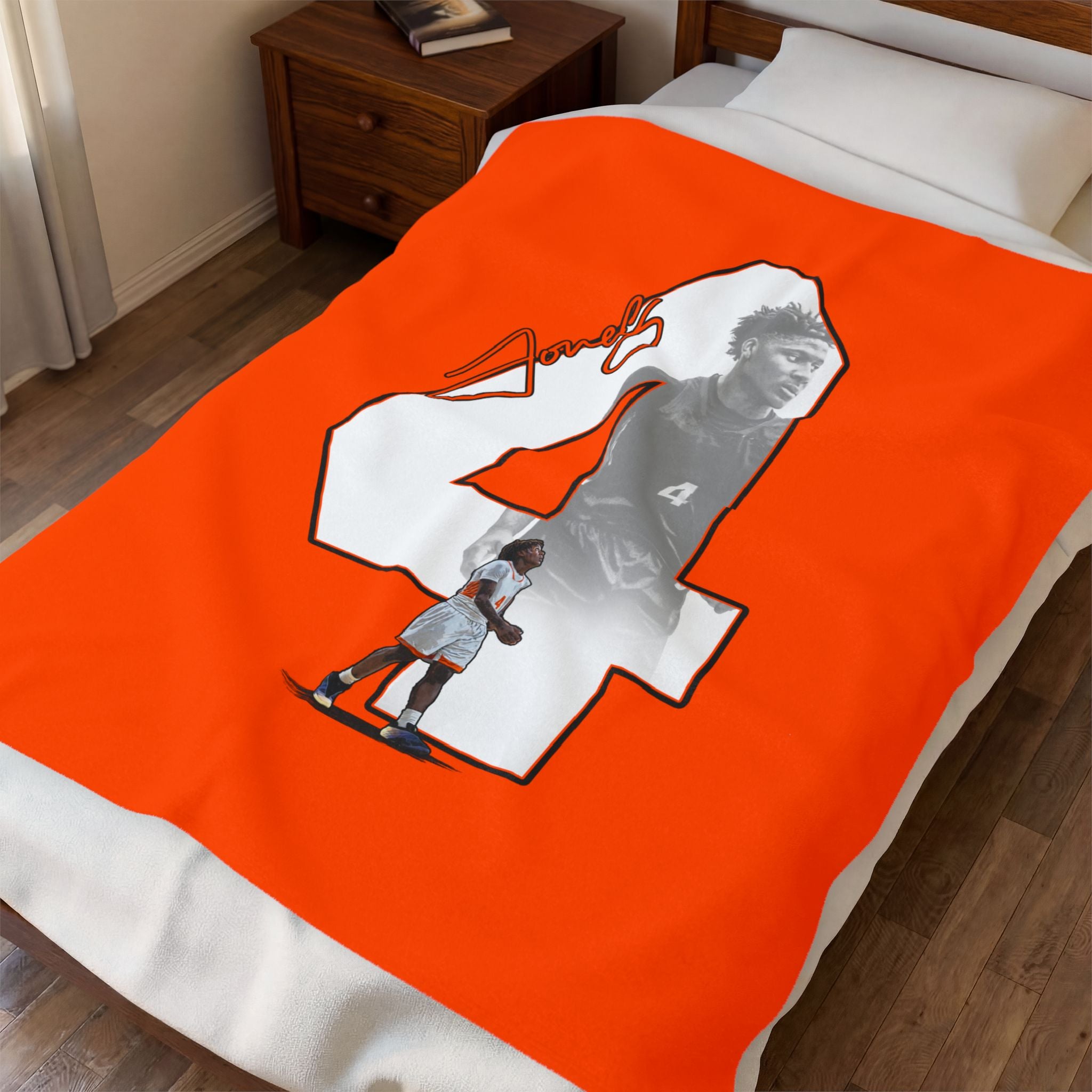 J'Marius Jones Velveteen Plush Blanket