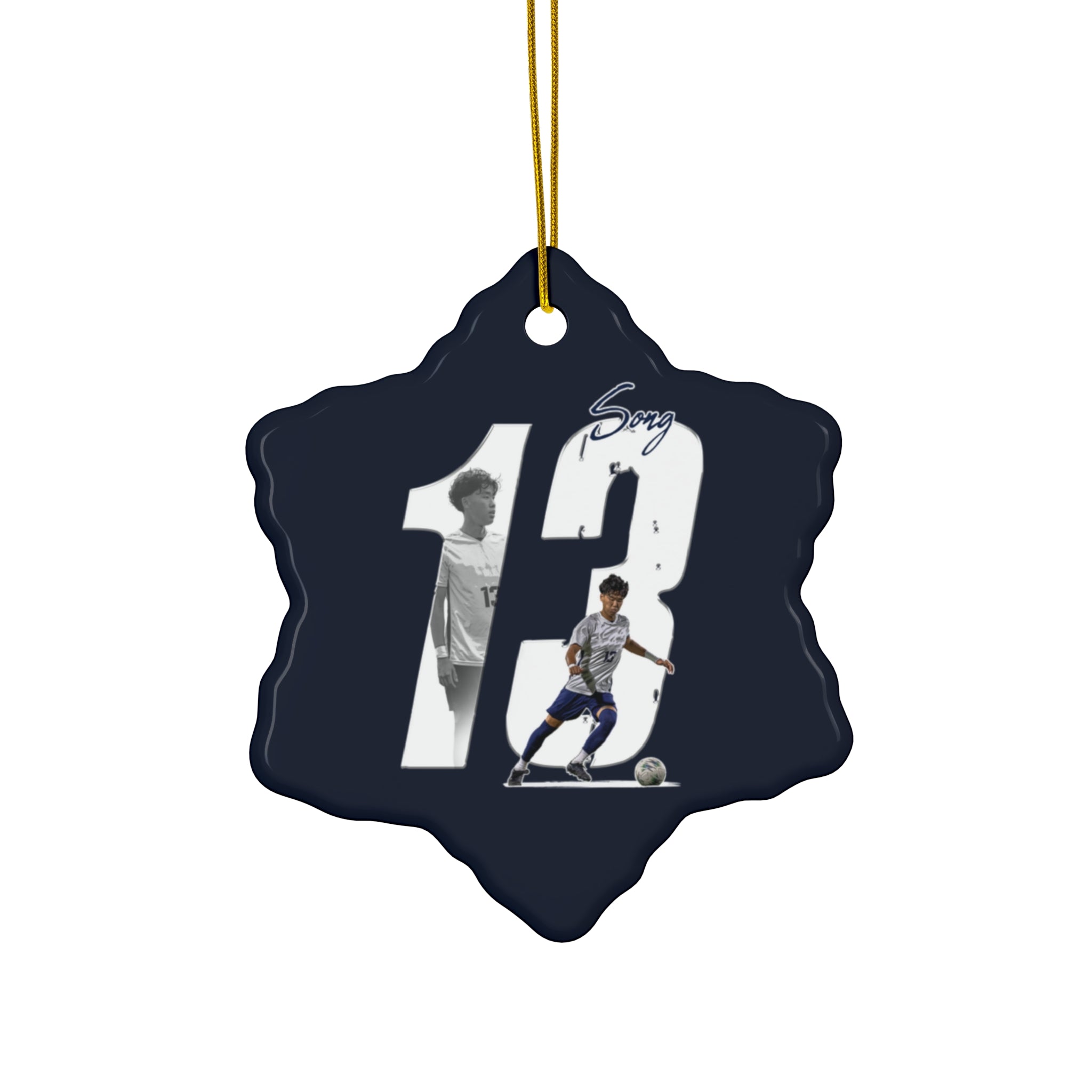 Justin Song Ceramic Ornament