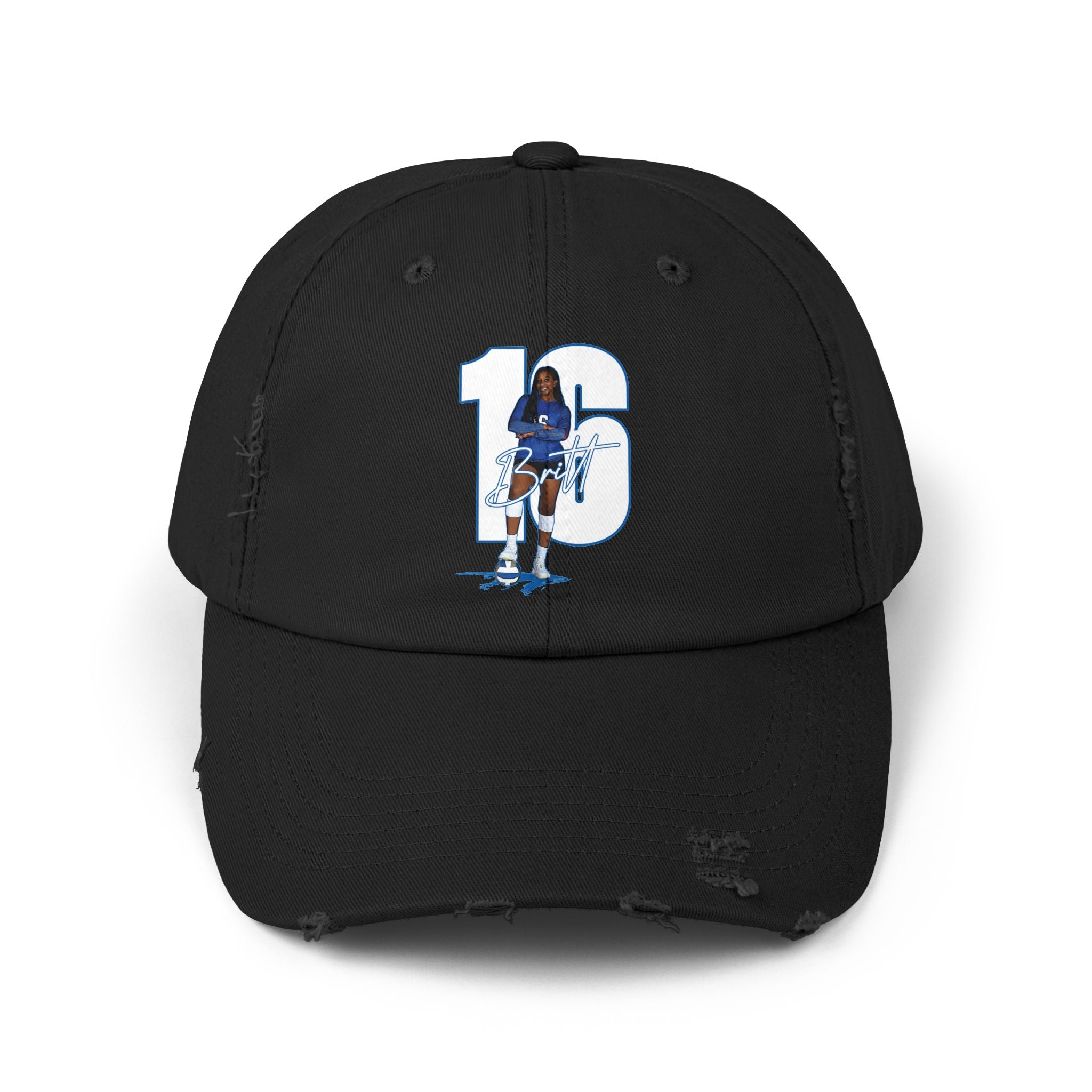 Brittney Daphnis Distressed Dad Cap