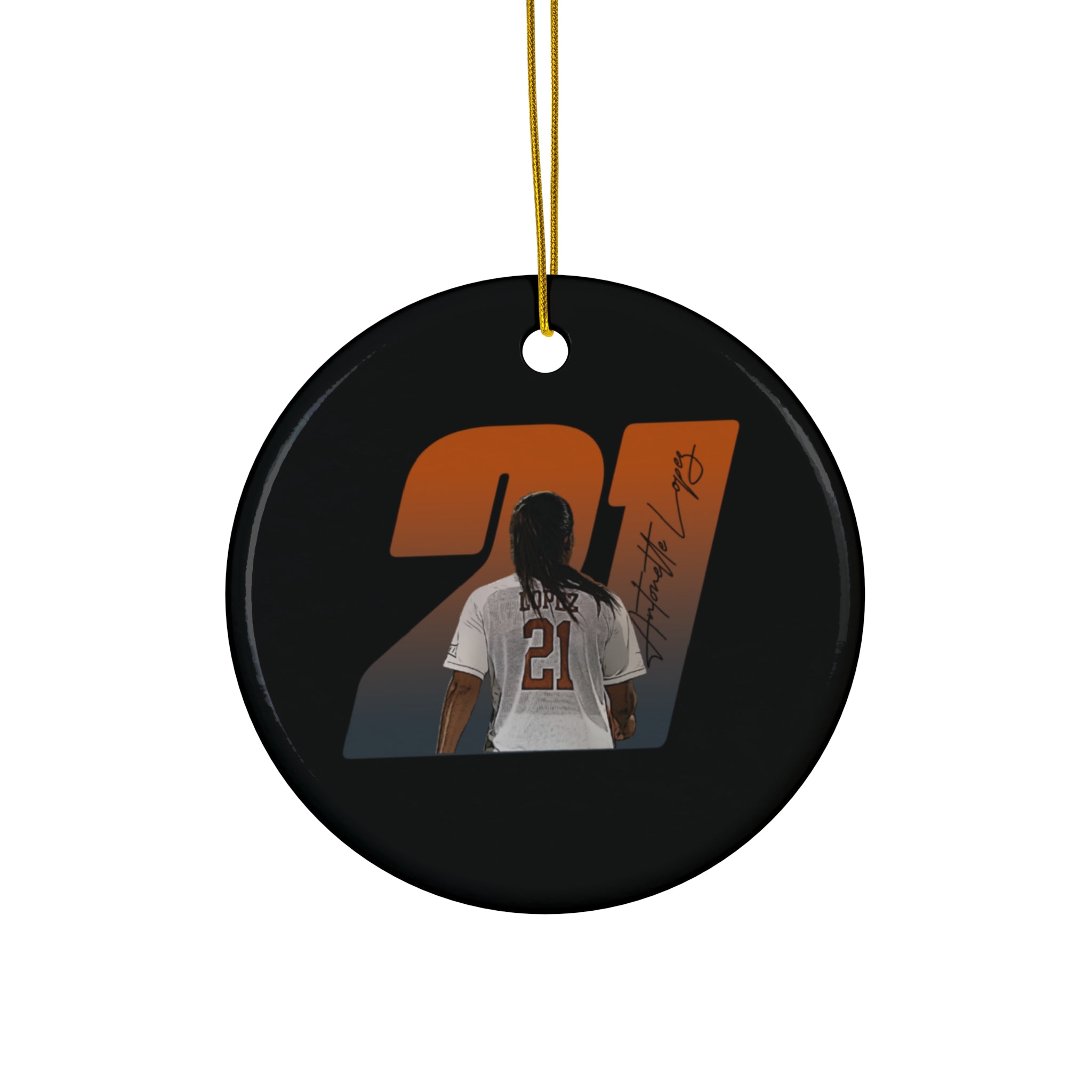Antonette Lopez Ceramic Ornament