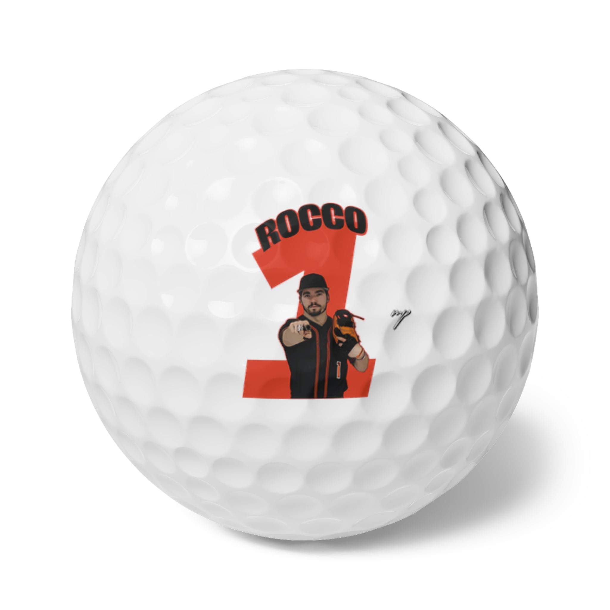 Justin Nevells Golf Balls, 6pc