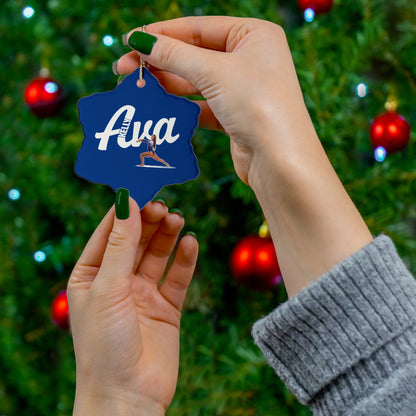 Ava Kelly Ceramic Ornament