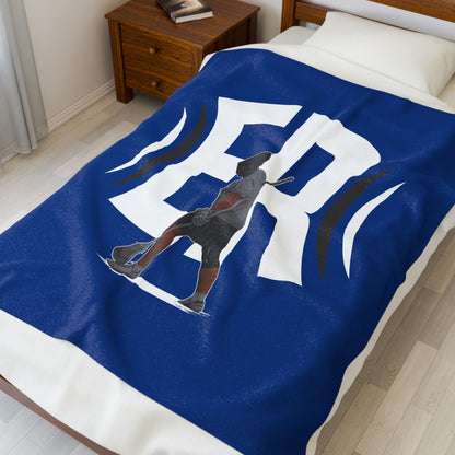 Ethan Ramsey Velveteen Plush Blanket